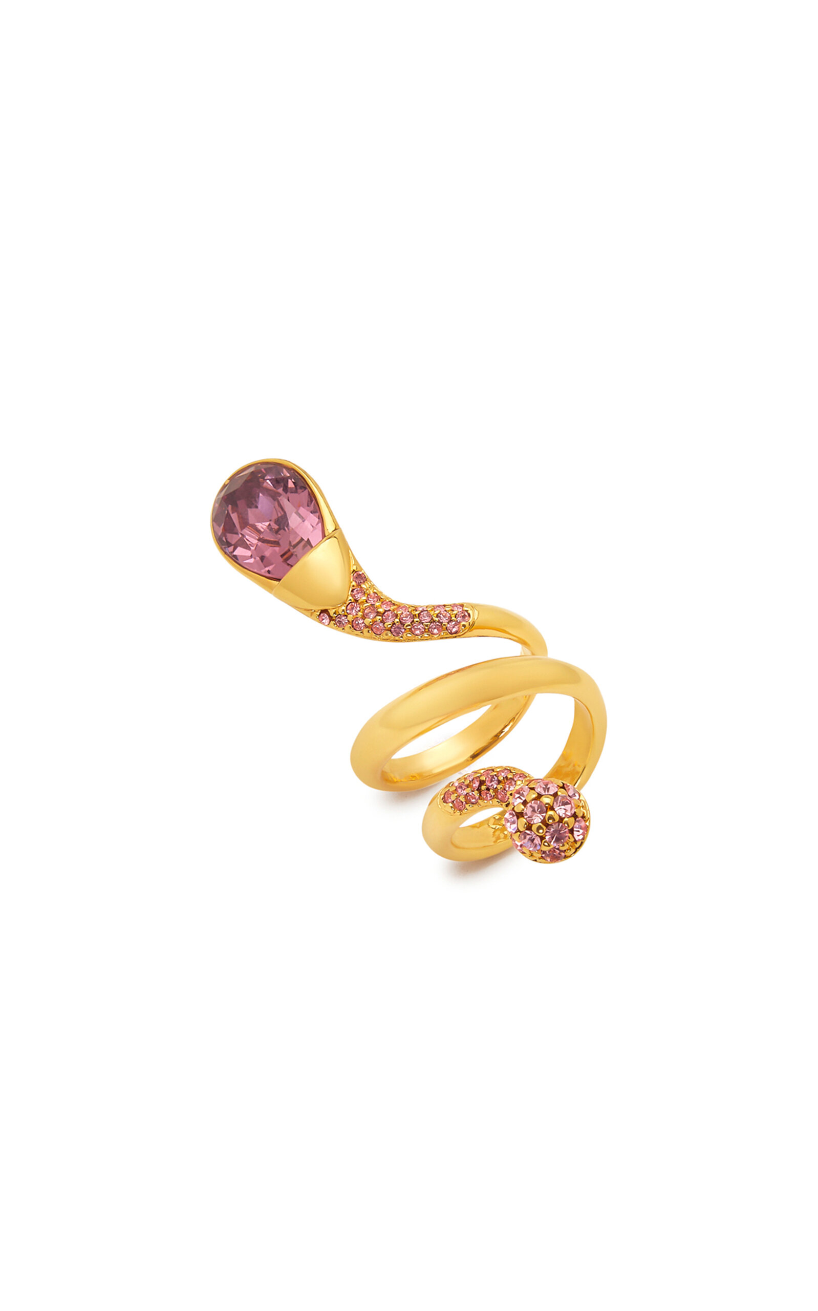 Pavé Crystal Twist Ring