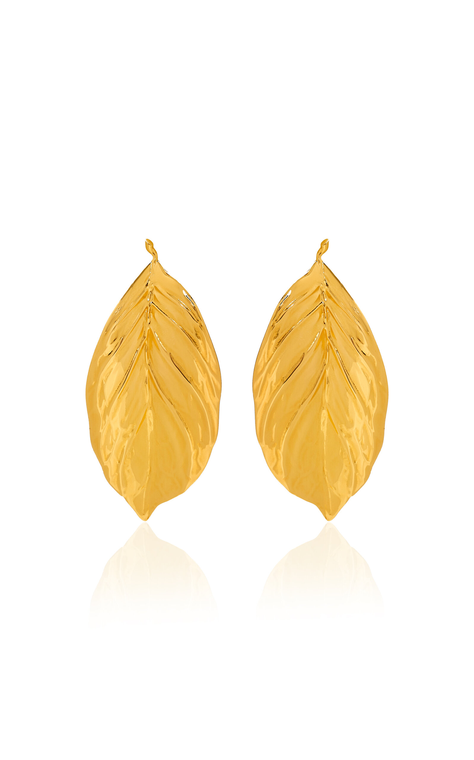 Large Leaf Clip-On Earrings