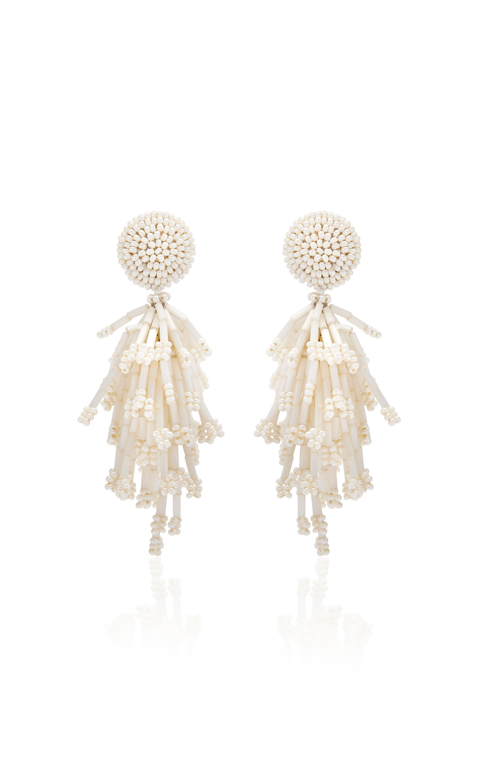 Fringed Tassel Clip-On Earrings