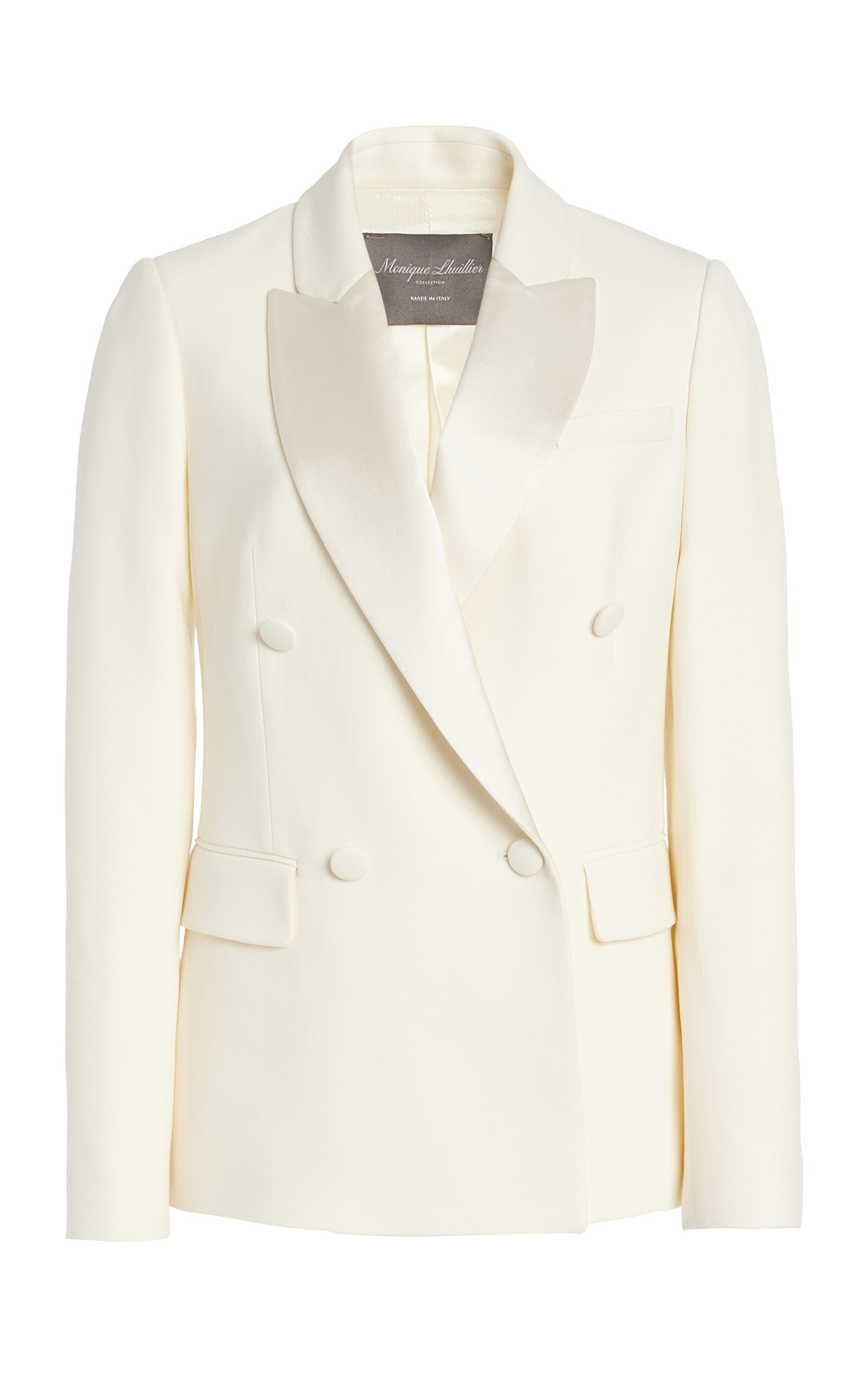 Double-Breasted Wool-Silk Tuxedo Jacket