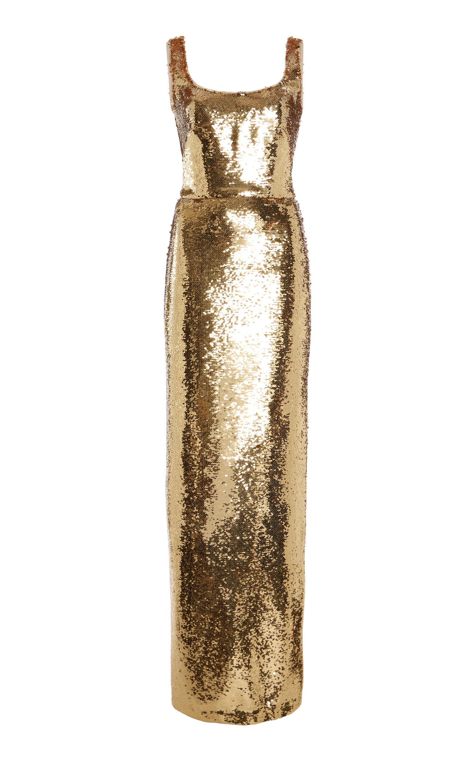 Sequined Column Gown