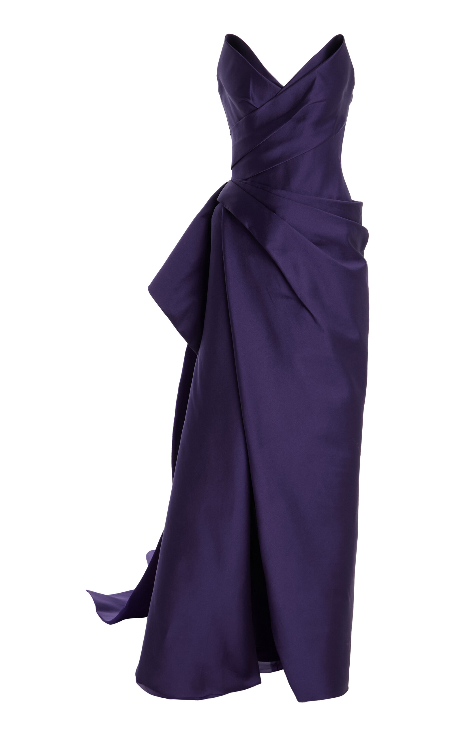 Draped Mikado Gown