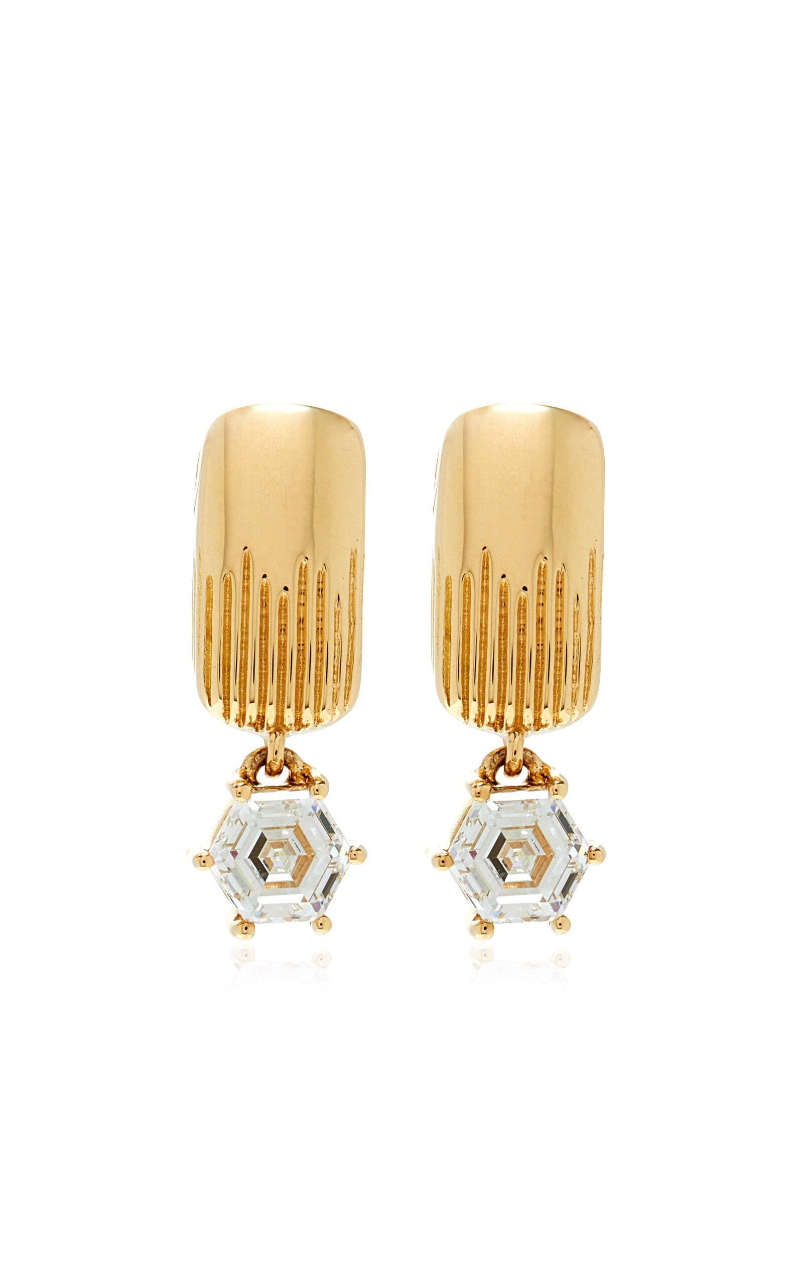 Ad Astra 18K Yellow Gold Diamond Earrings