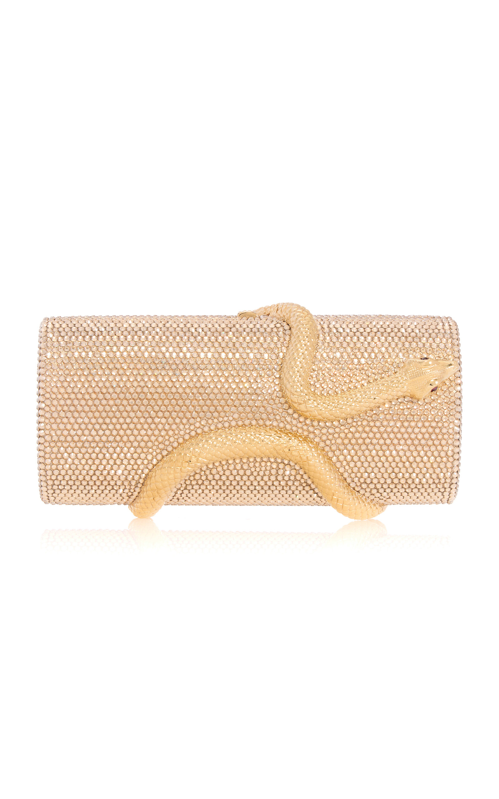 Spiral Snake Cylinder Crystal Clutch