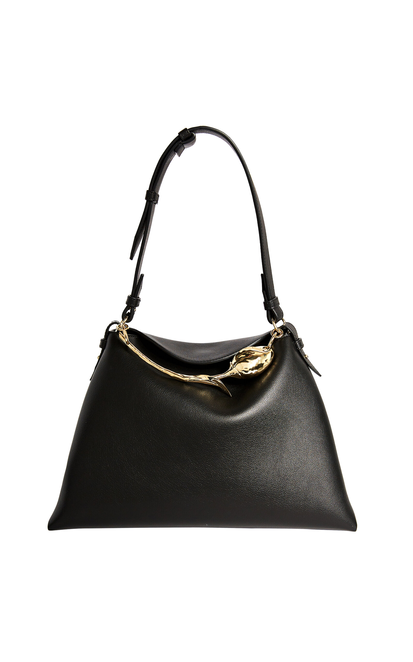 Large Bloom Leather Shoulder Bag