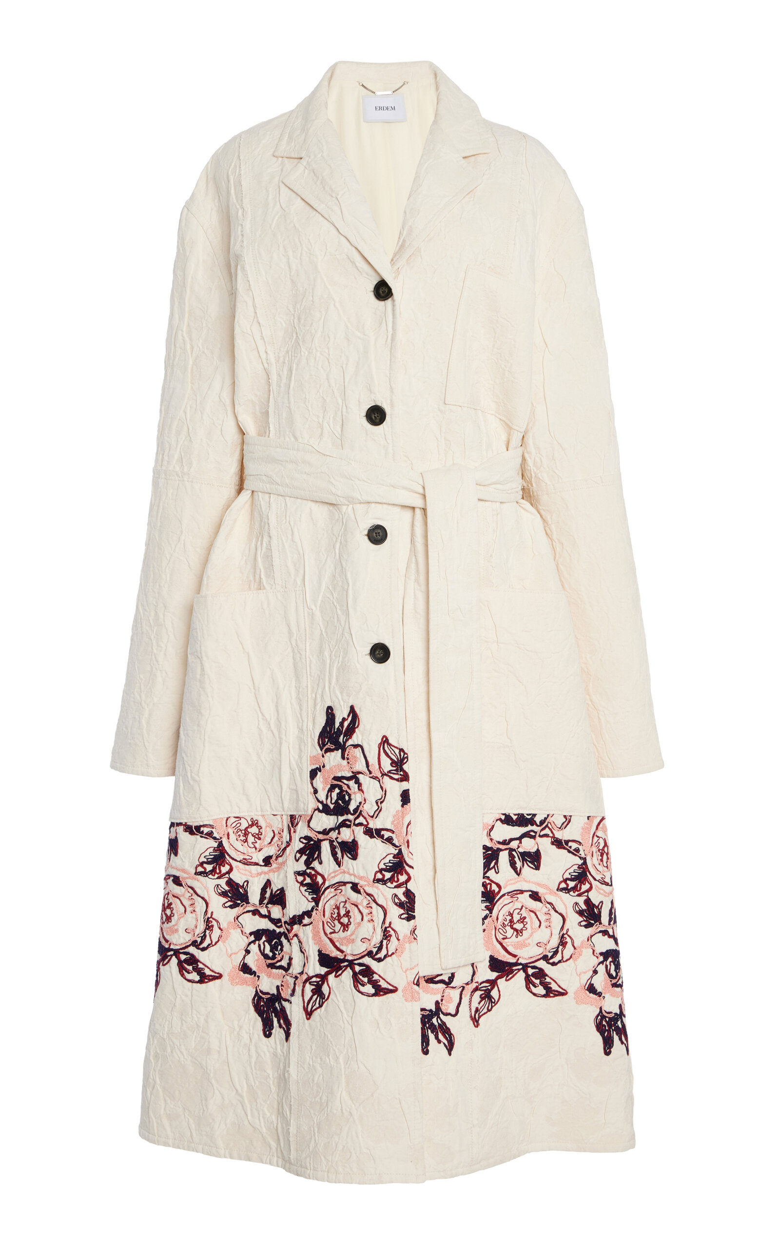 Embroidered Cotton-Blend Coat