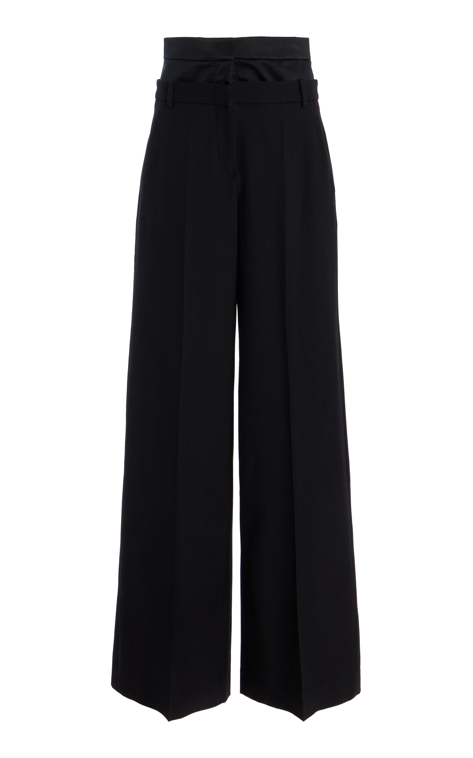 Wool Wide-Leg Pants