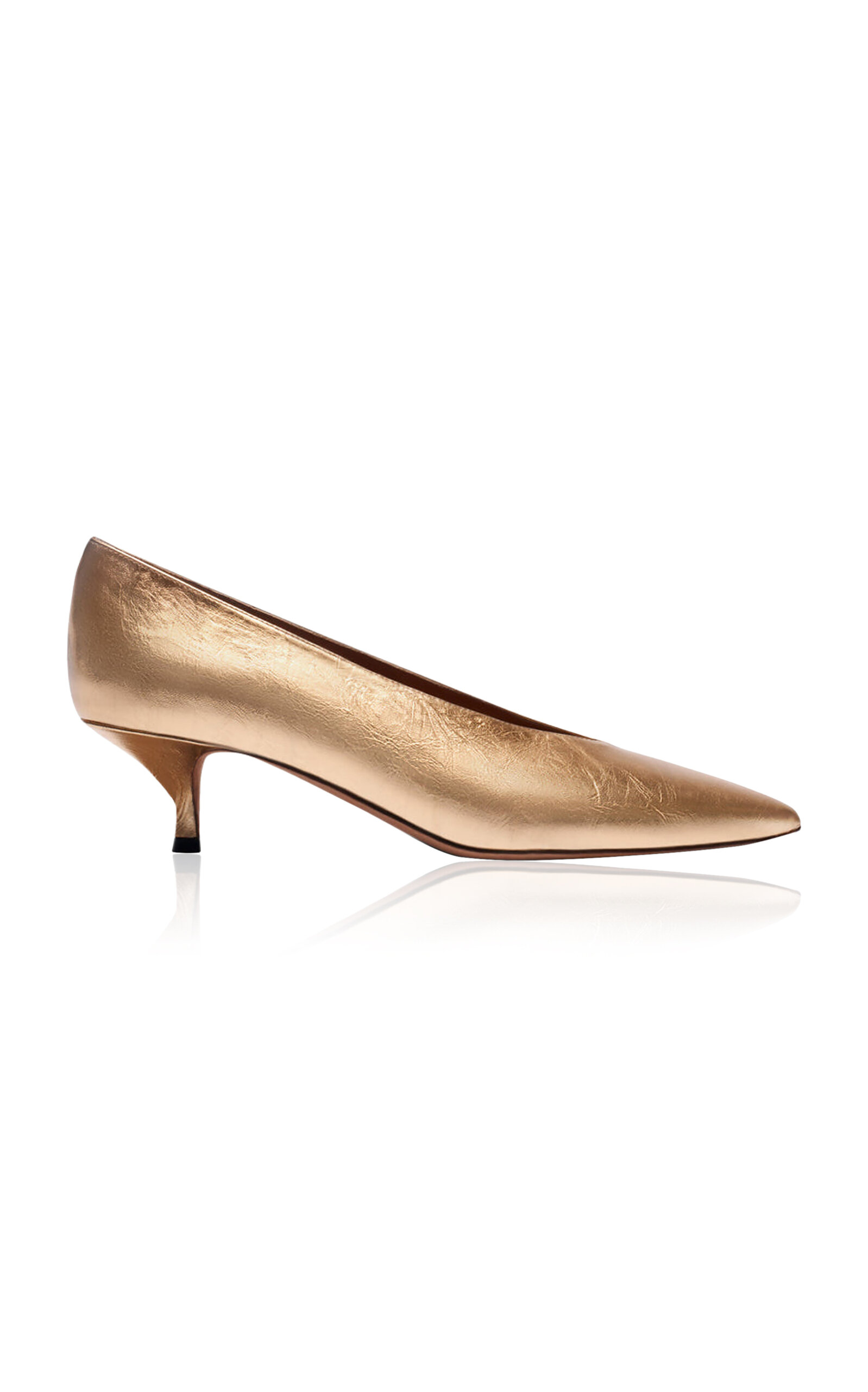 Veneto Metallic Leather Pumps