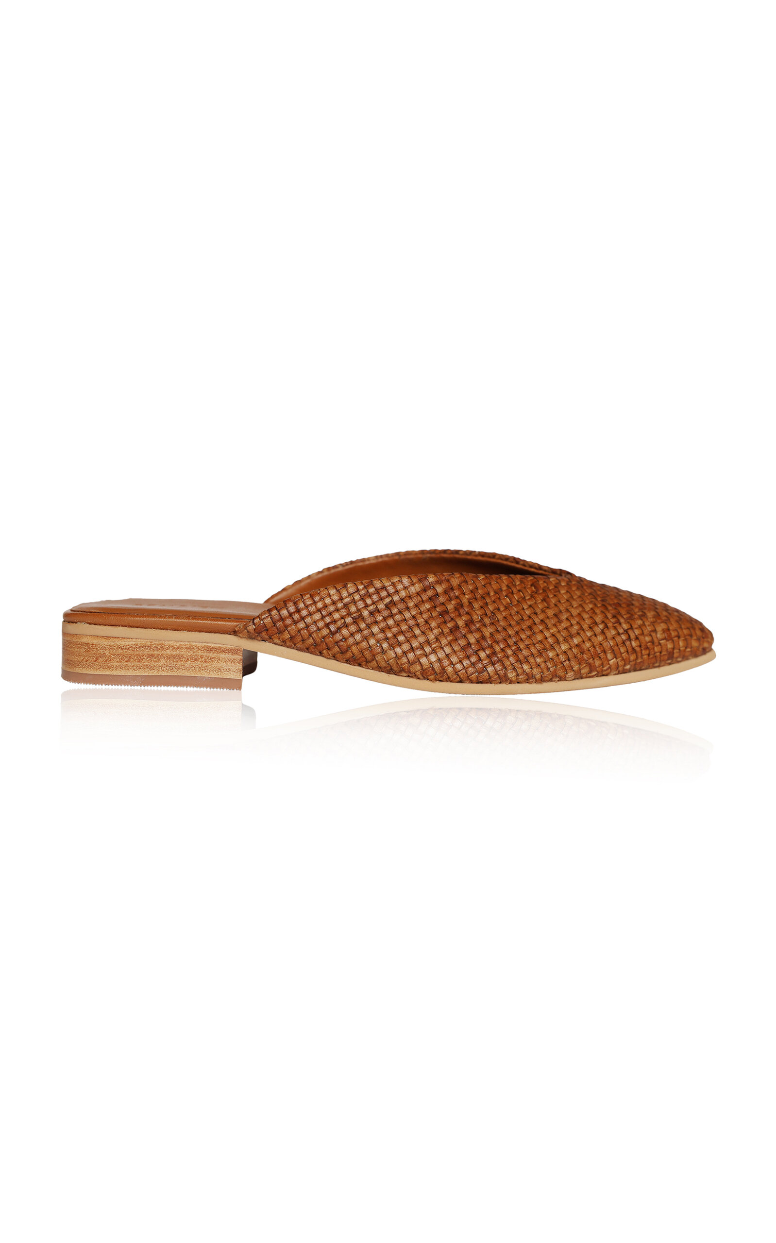 Faye Woven Leather Mules