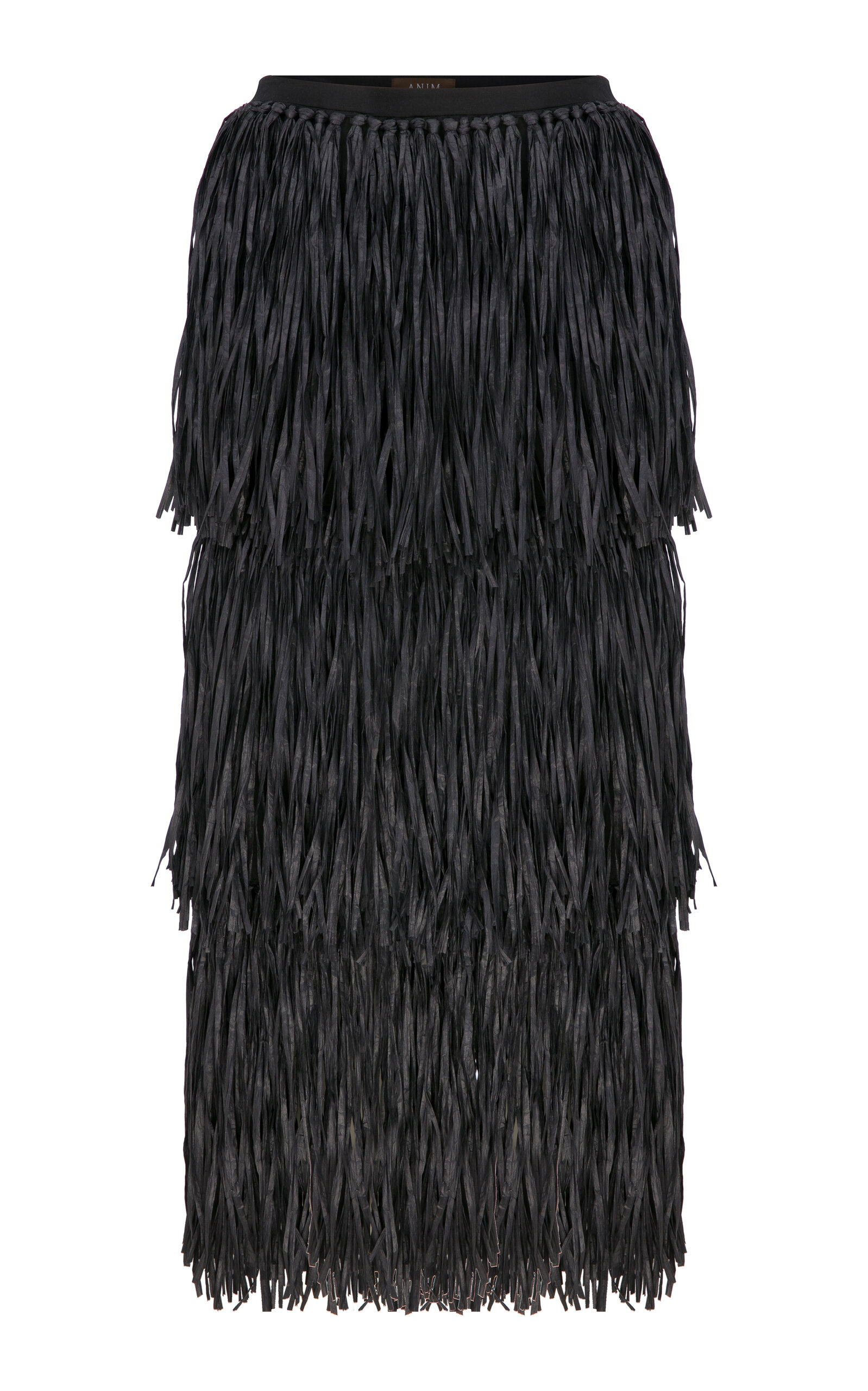 Alora Fringed Cotton Maxi Skirt