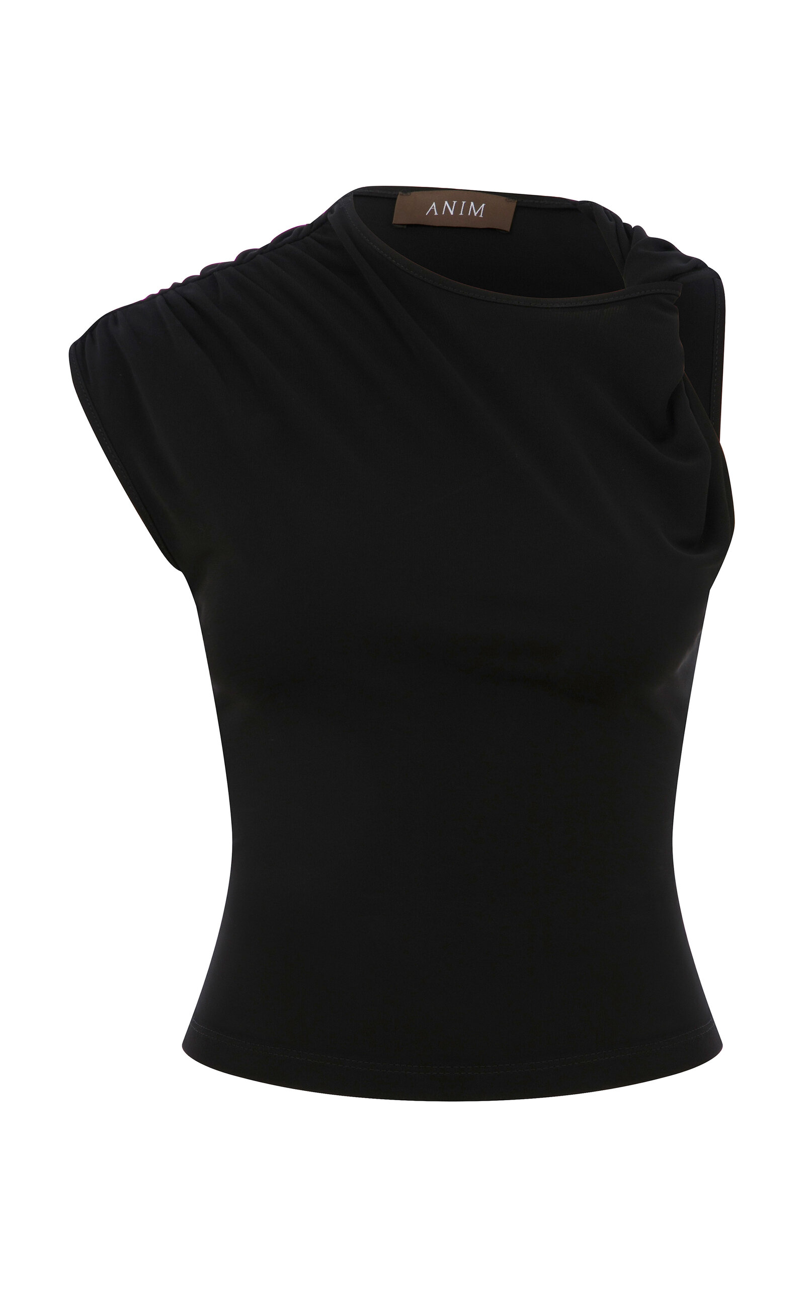 Blen Asymmetric Neckline Top