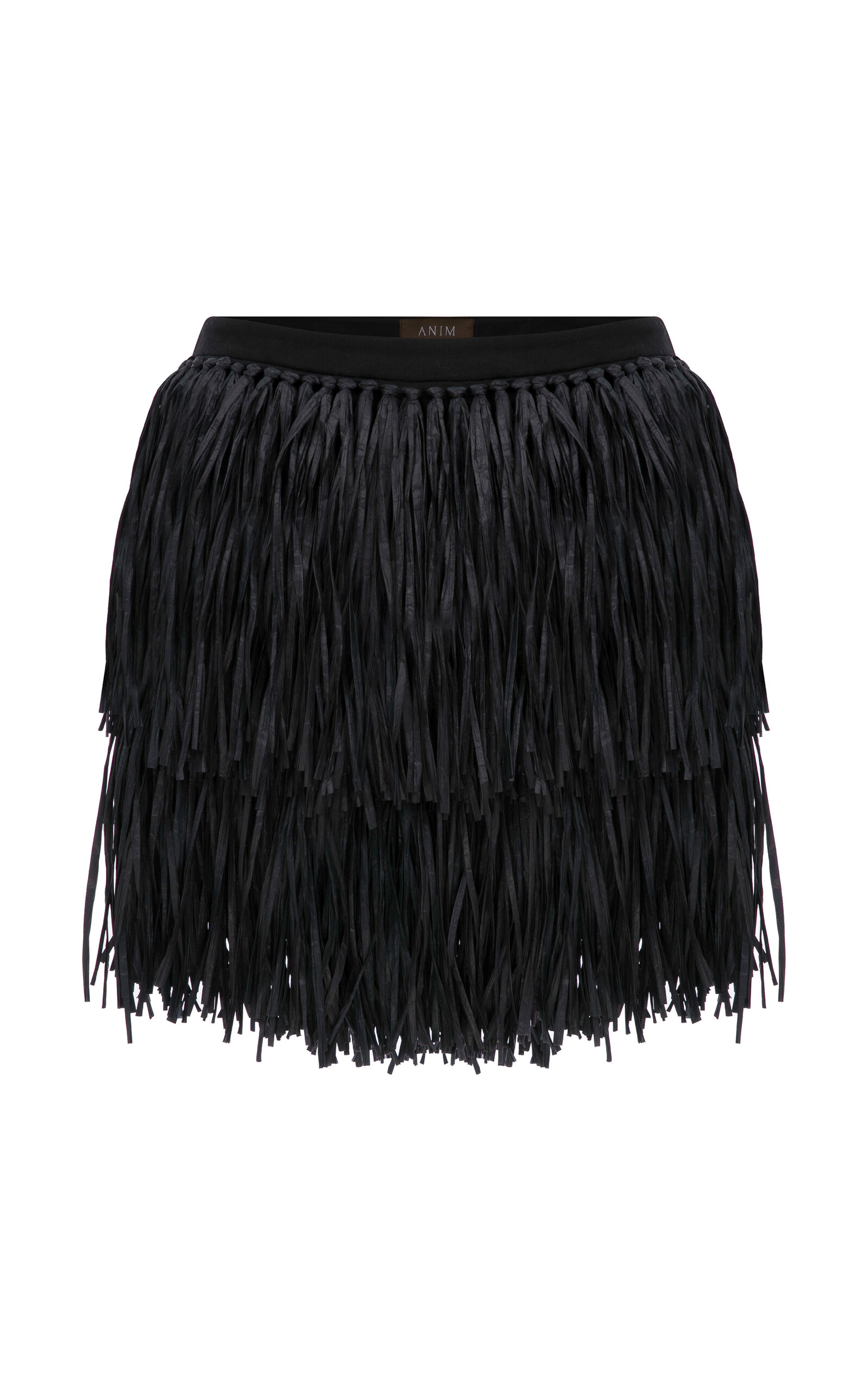 Alora Fringed Cotton Mini Skirt