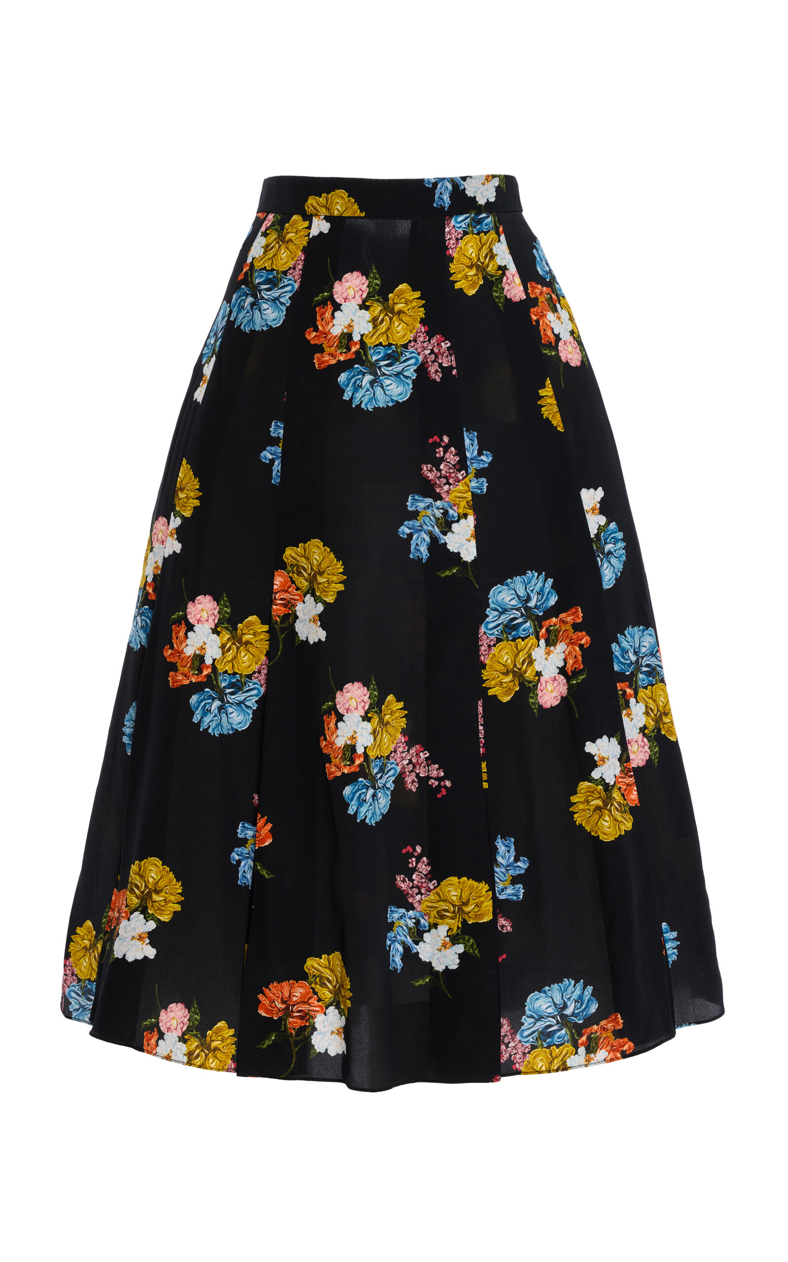 Kenzie Floral Silk Skirt