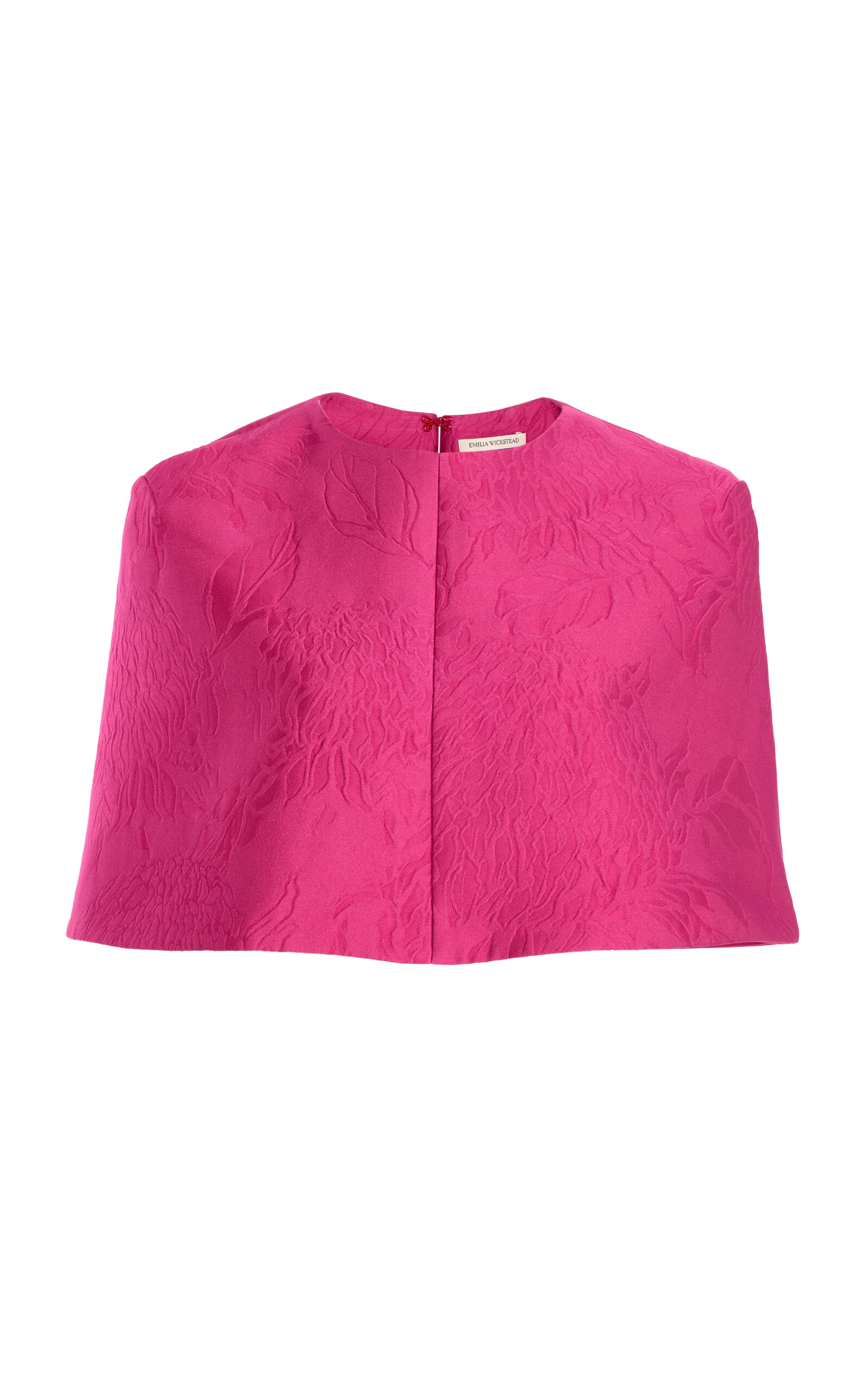 Virginie Silk-Blend Cropped Cape