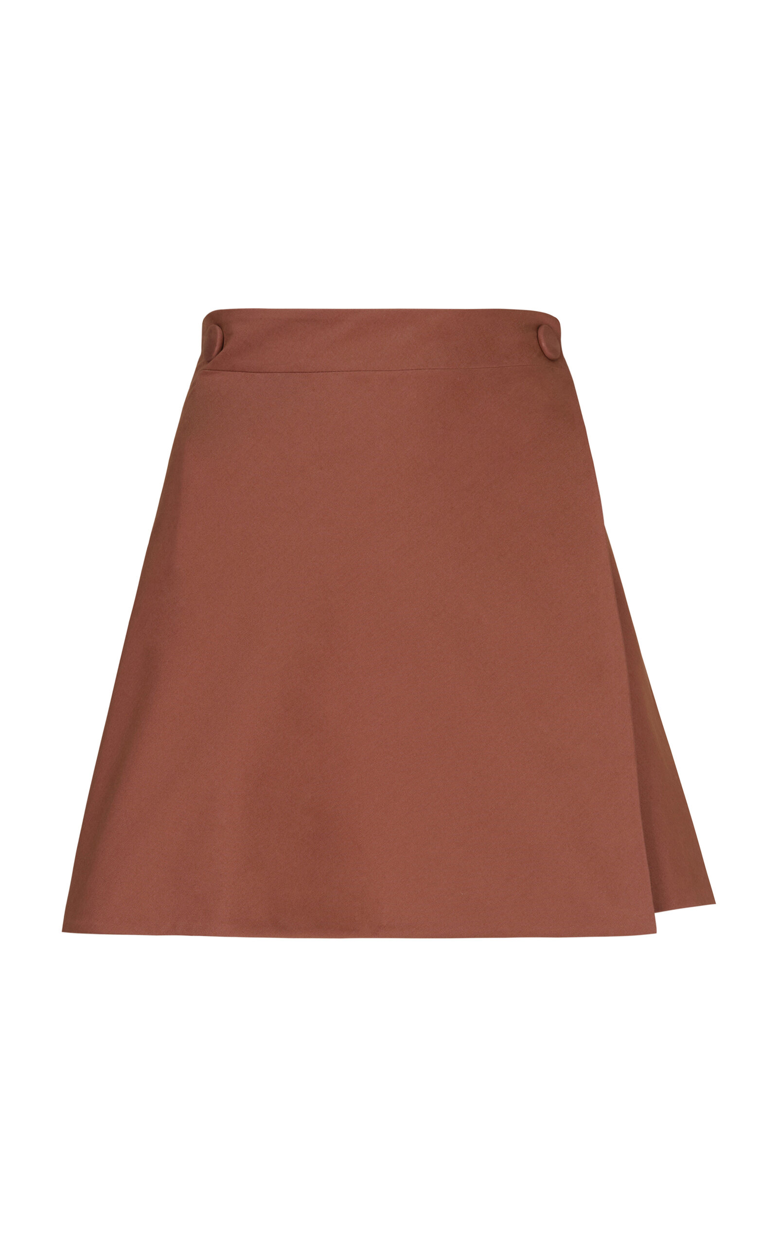 Pliegue Cotton Mini Skirt