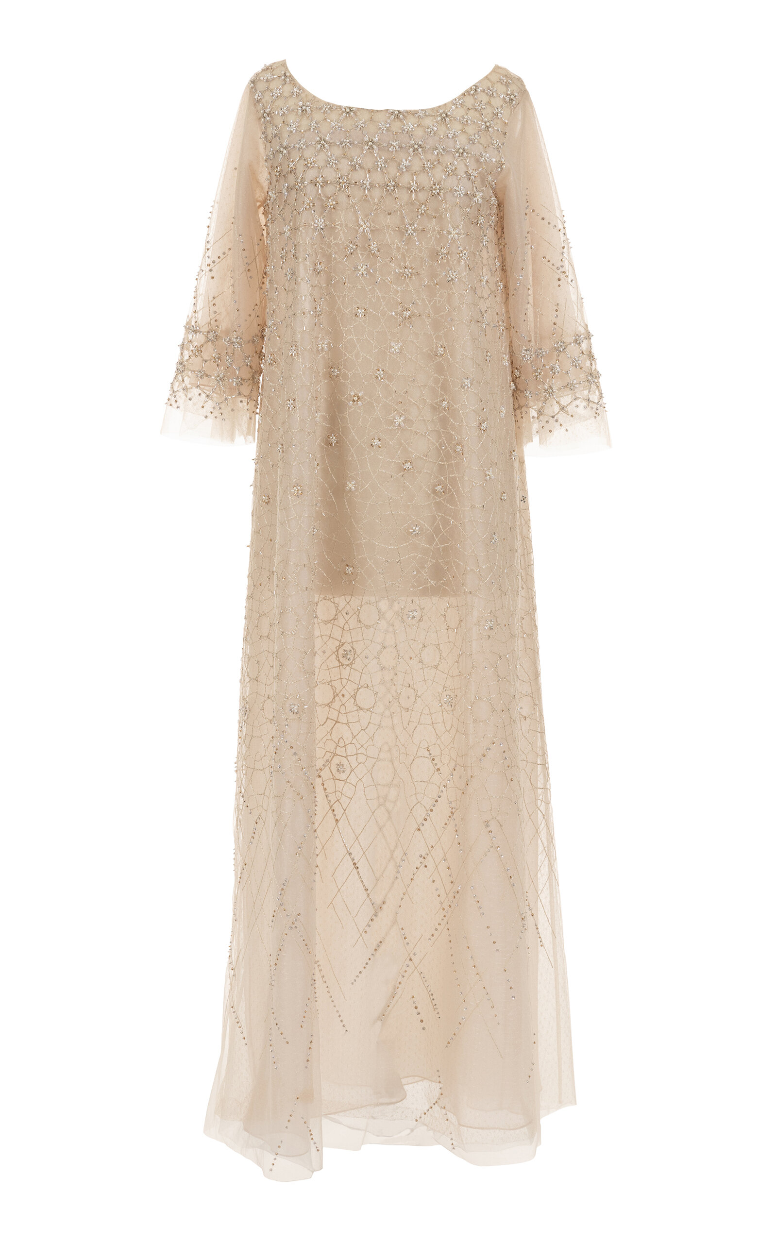 Geometric Beaded Classic Caftan