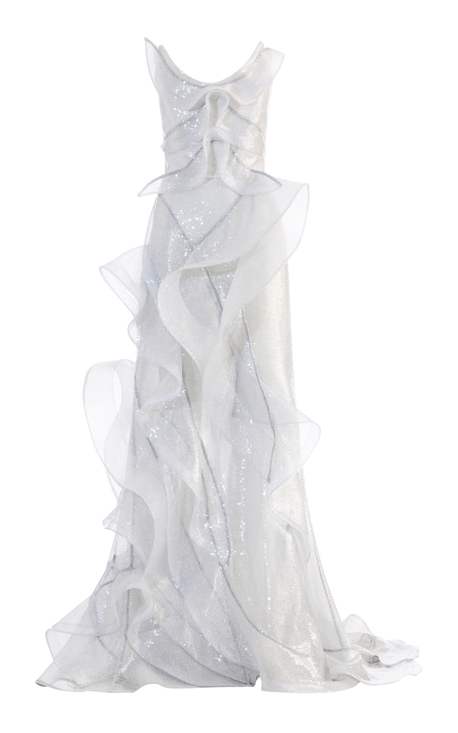 Refraction Ruffled Gown