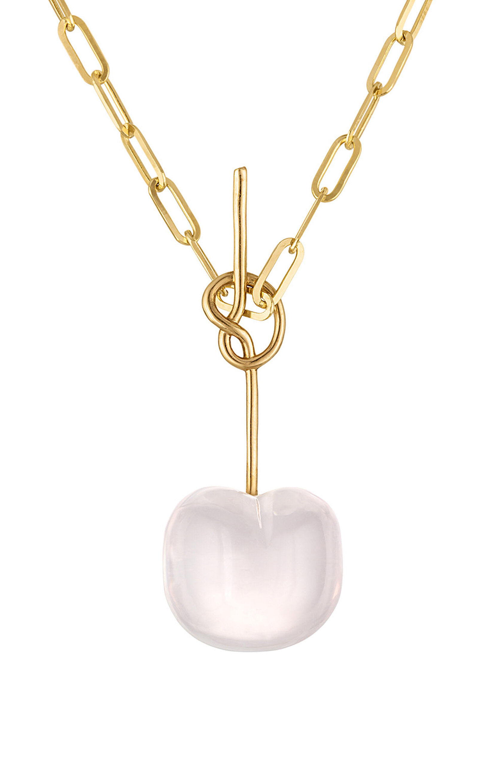 18k Gold Chain with Cherry Pendant