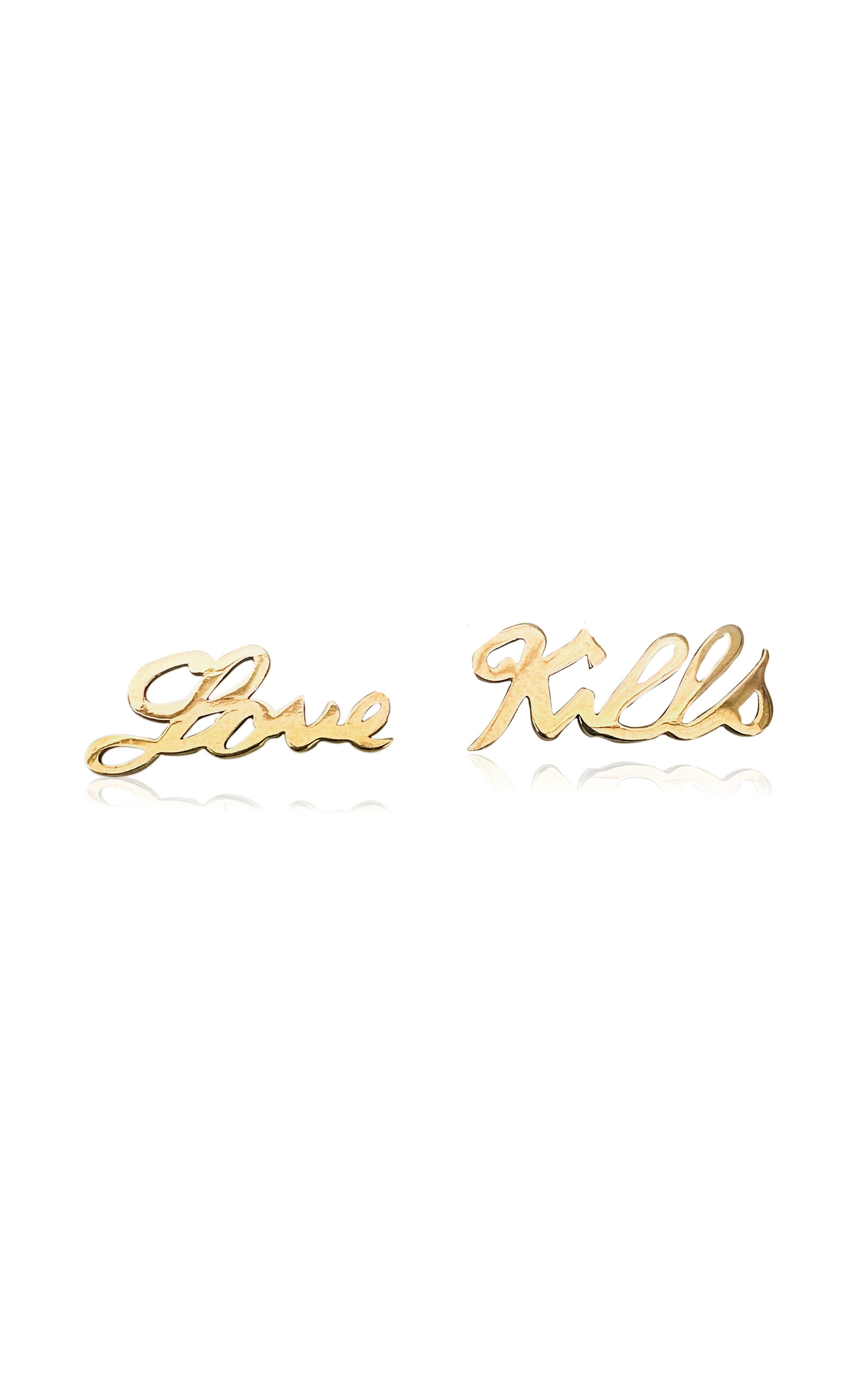 18k Gold Love Kills Earrings