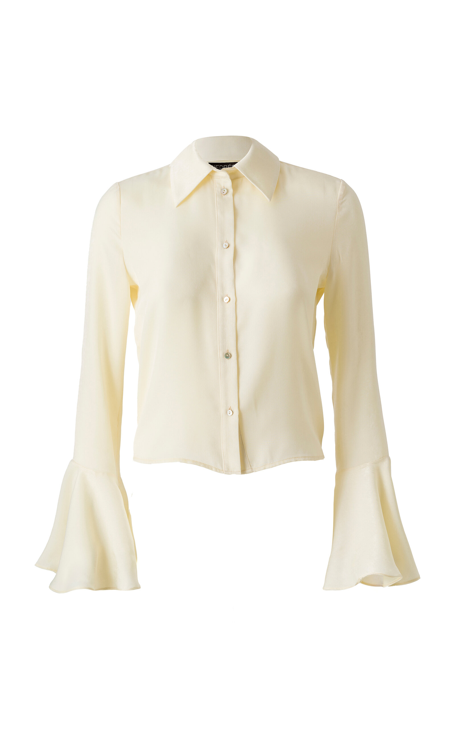 SIEDRÉS Mora Fluted Crepe Shirt