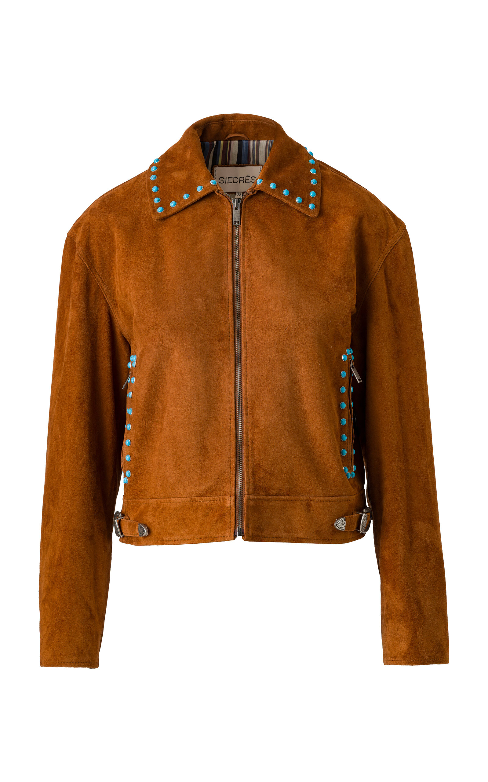 SIEDRÉS Ioaris Embellished Suede Jacket