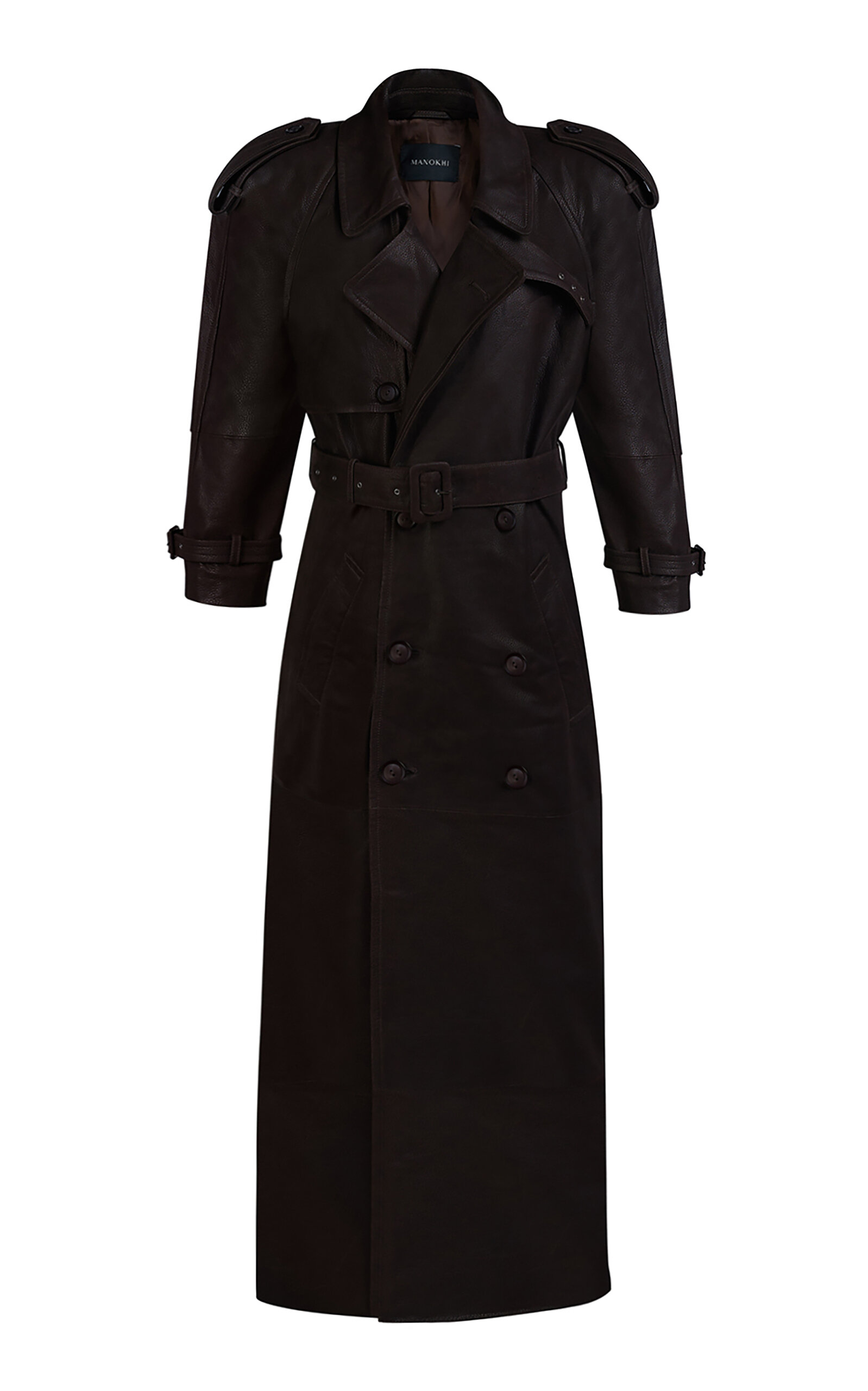 Mireia Sheep Leather Trench Coat