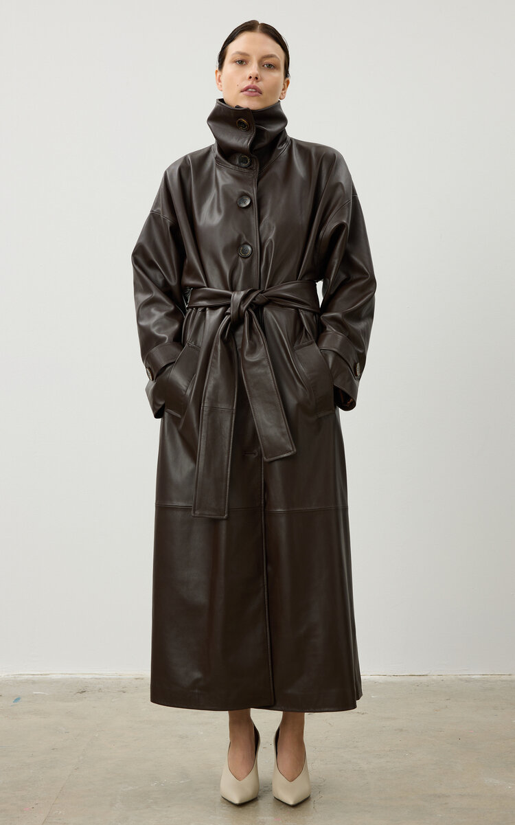 Bree Leather Coat