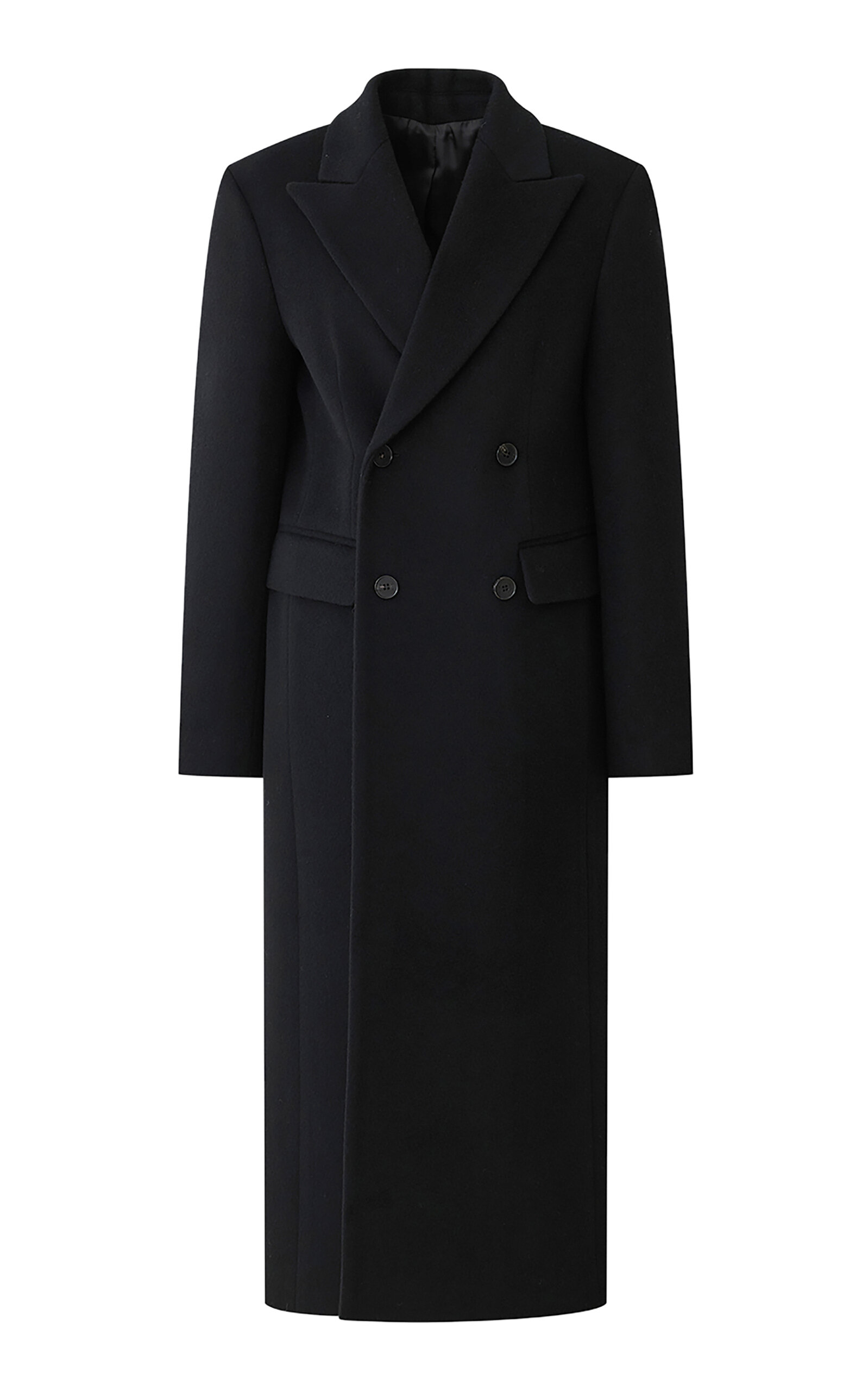 Double-Breasted Wool Coat