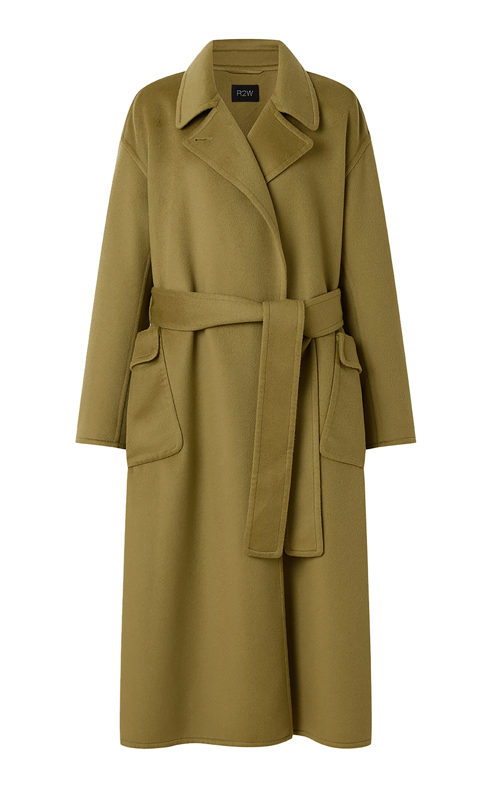 Wide Collar Wool Coat