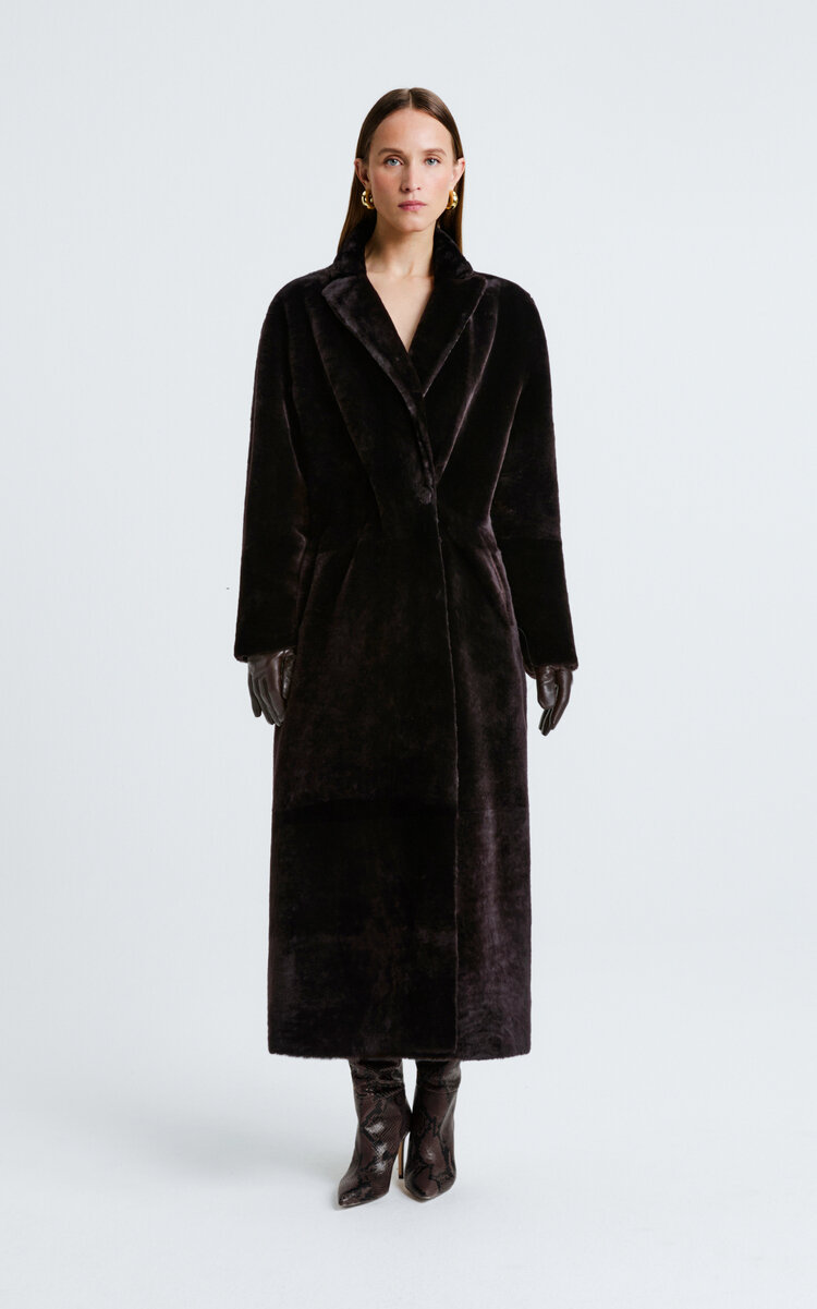 Samara Lambskin Shearling Trench