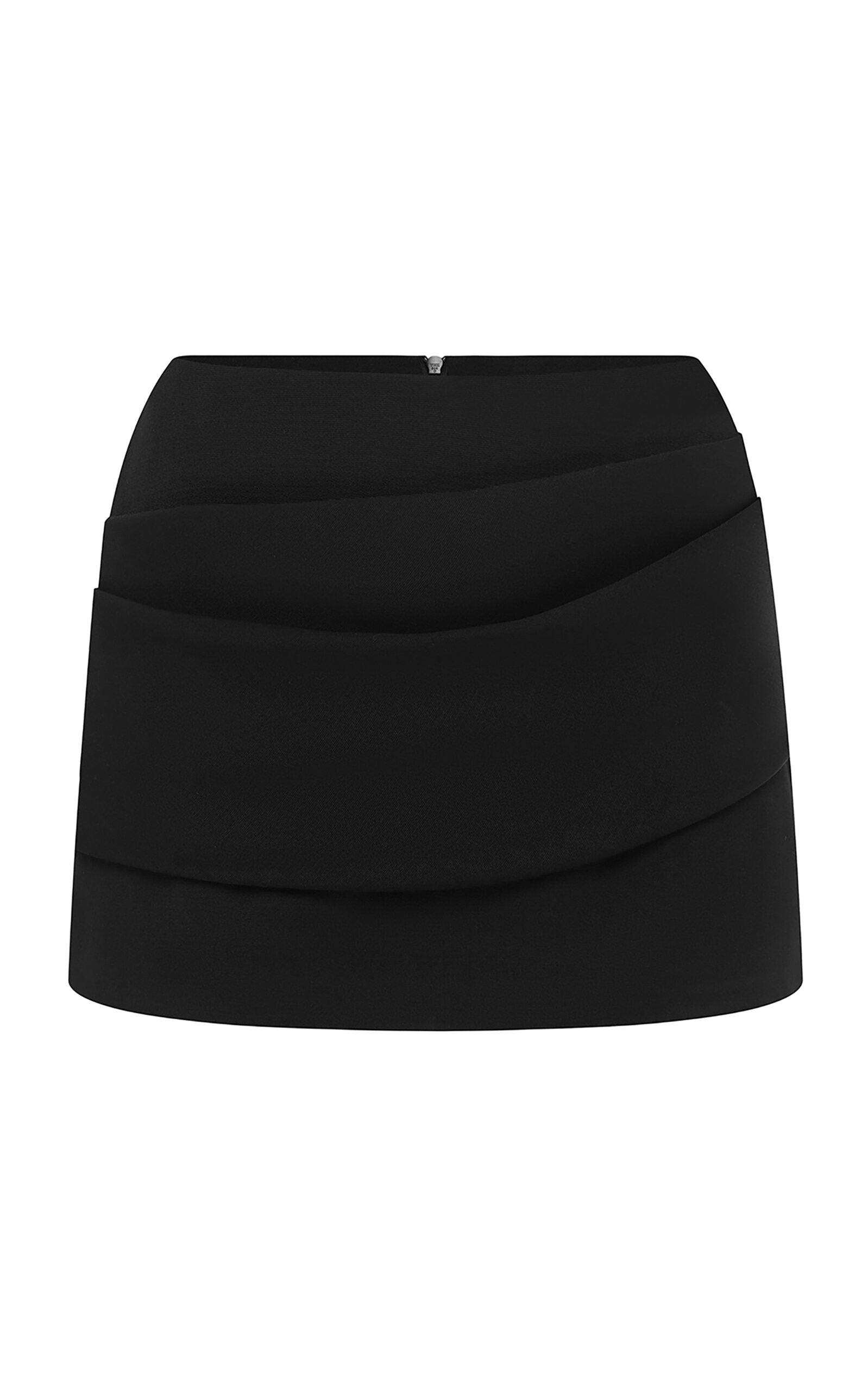 Low-Rise Wool-Blend Mini Skirt