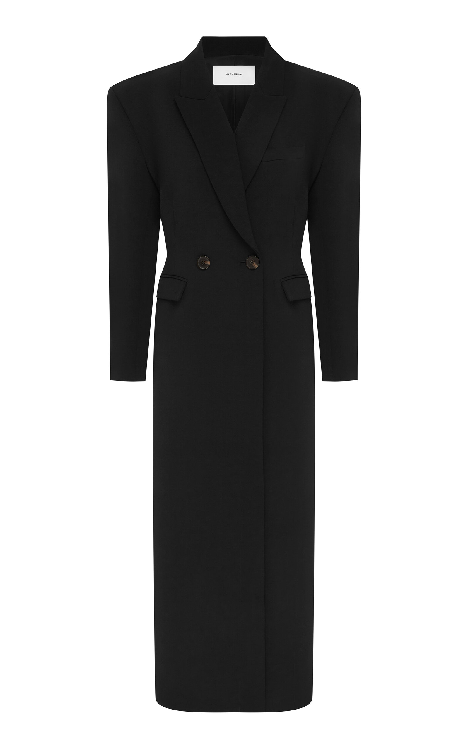 Double-Breasted Wool-Blend Coat