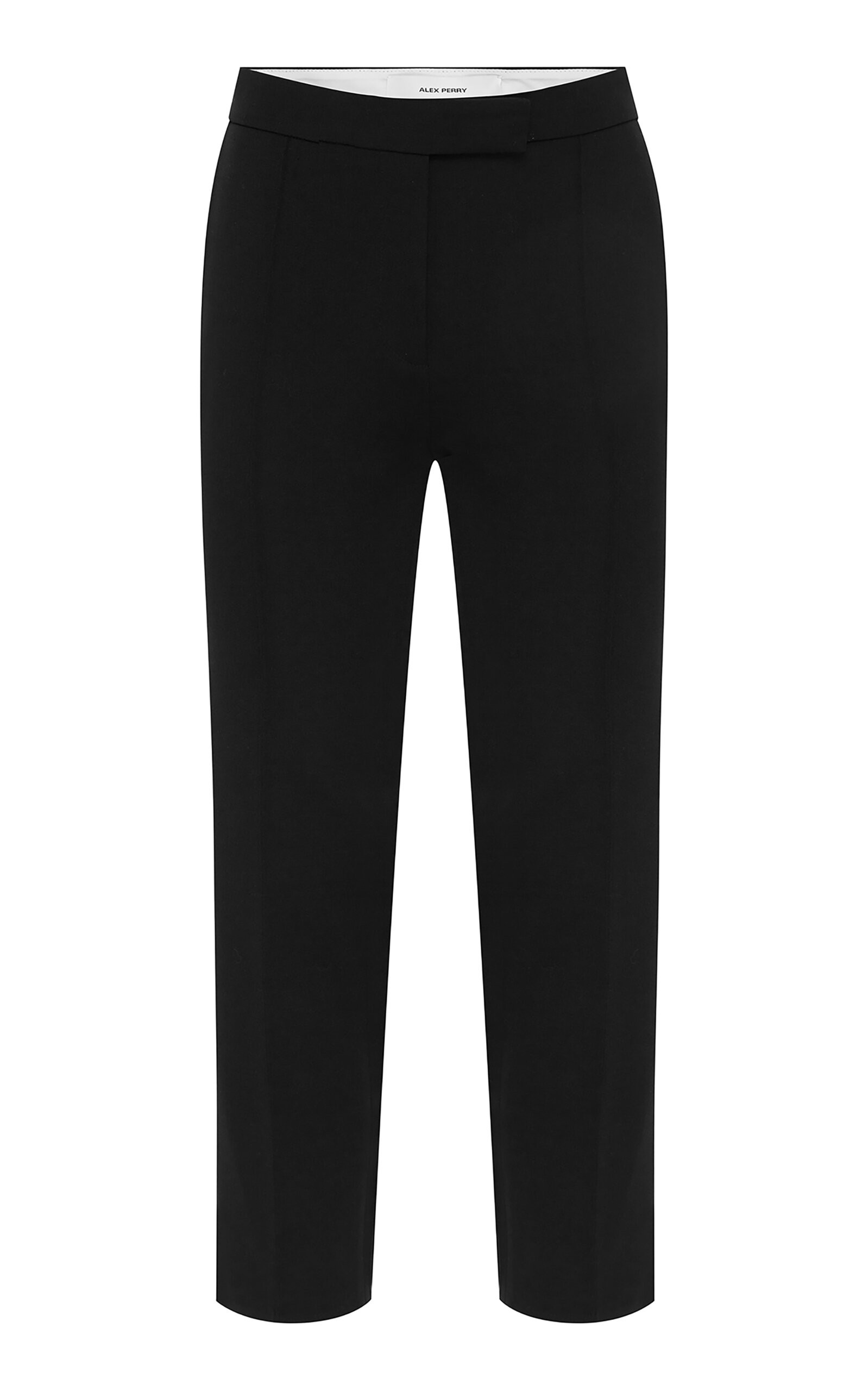 Cropped Wool-Blend Straight-Leg Pants