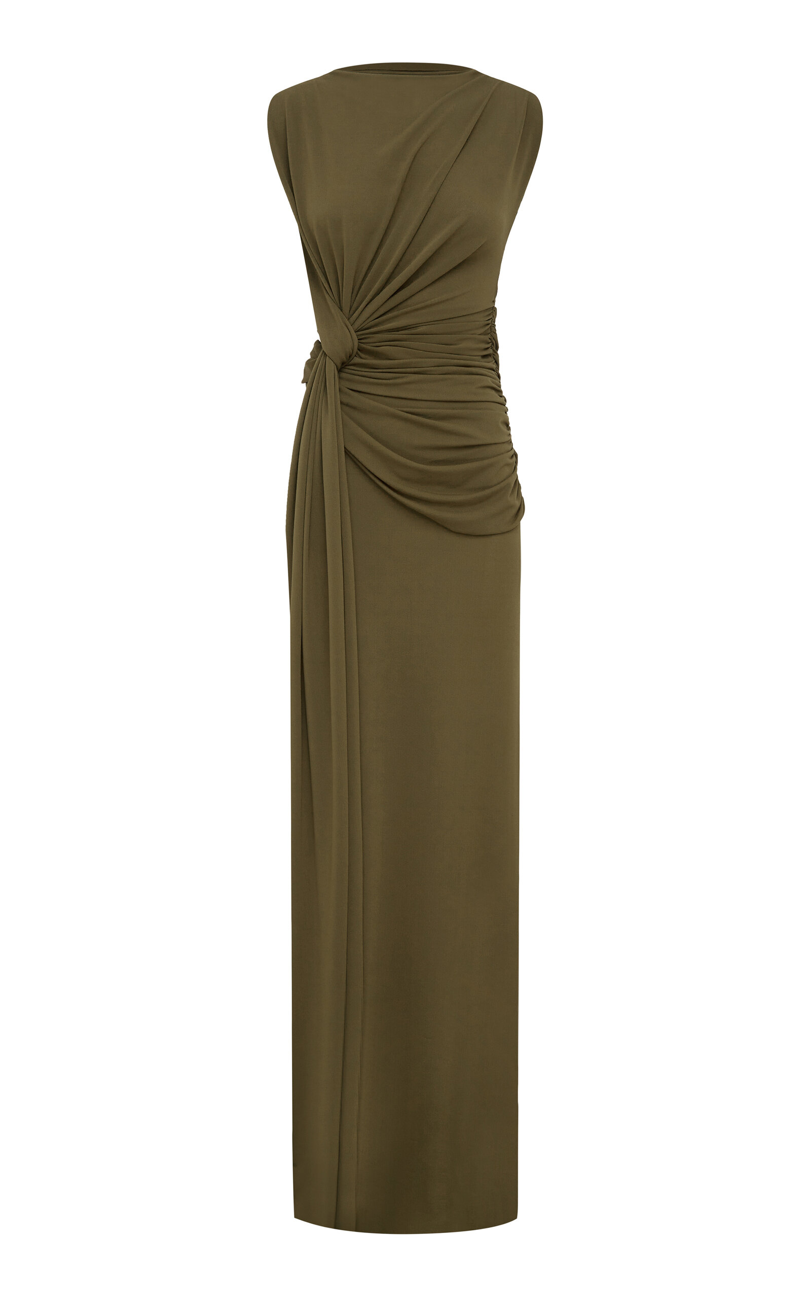 Twist-Detailed Crepe Jersey Gown