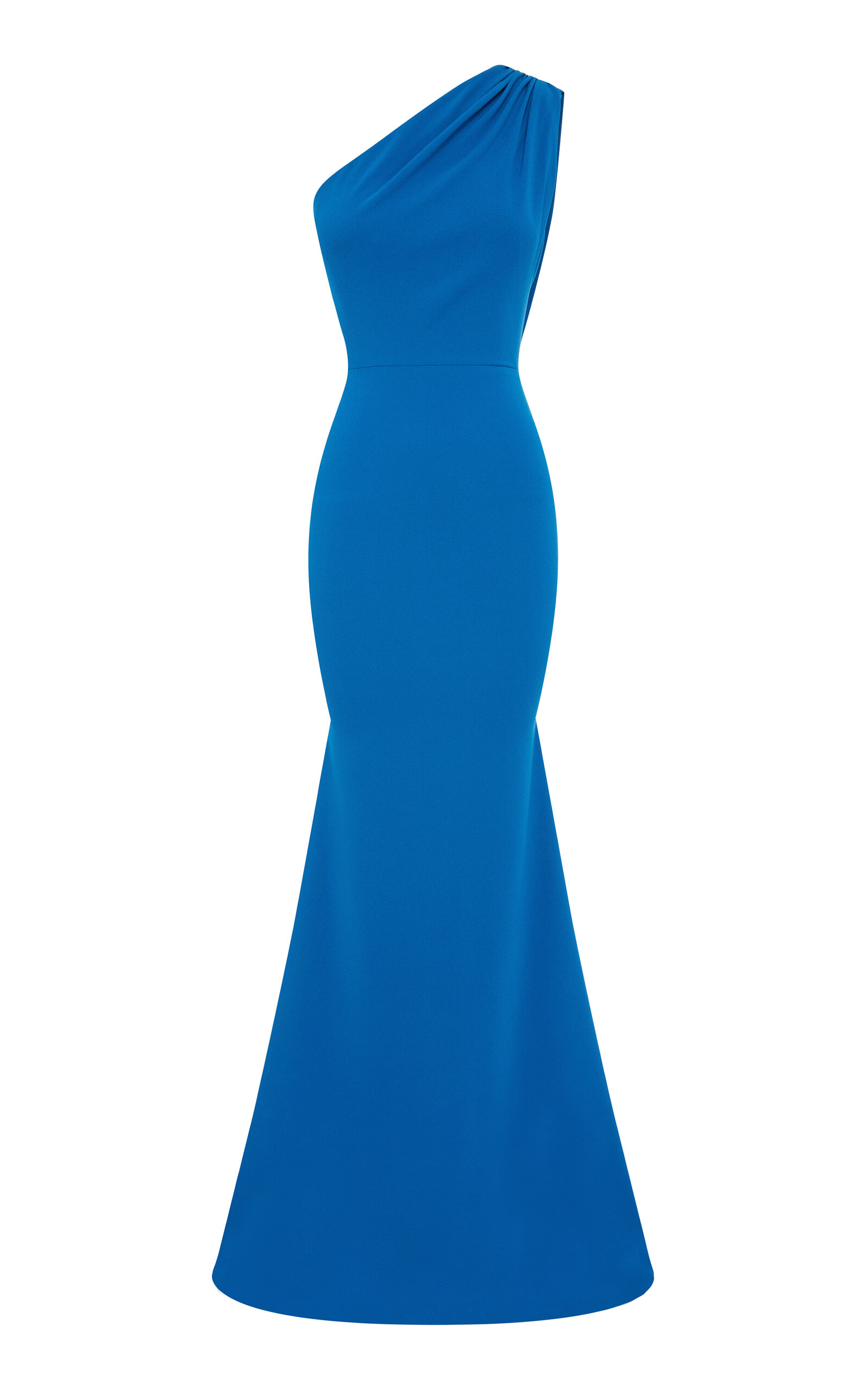 One-Shoulder Crepe Gown