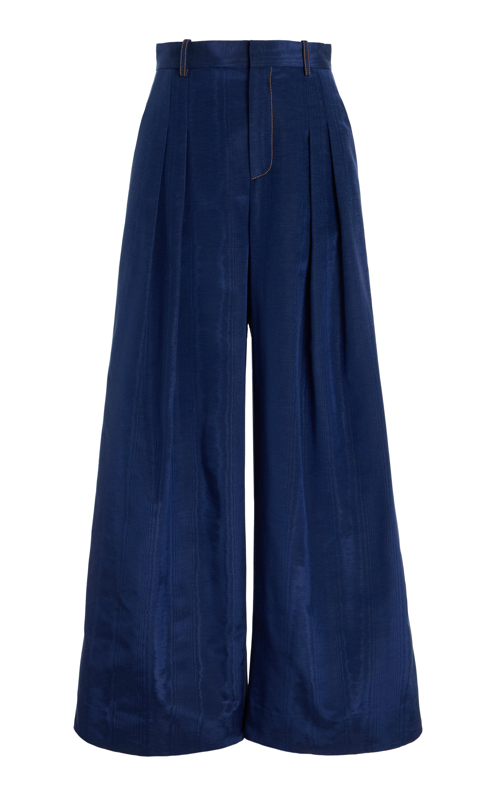 Pleated Cotton Pants