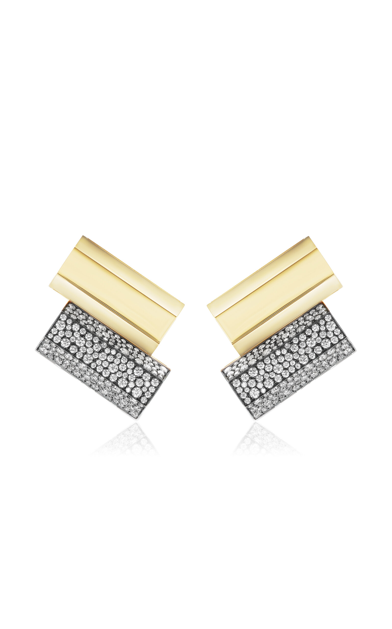 Stella 18K Yellow Gold Diamond Earrings