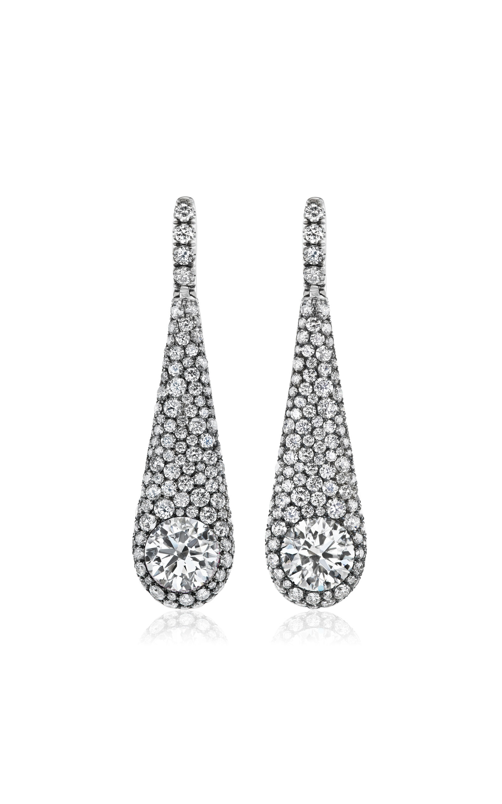 Pindrop 18K White Gold Diamond Earrings