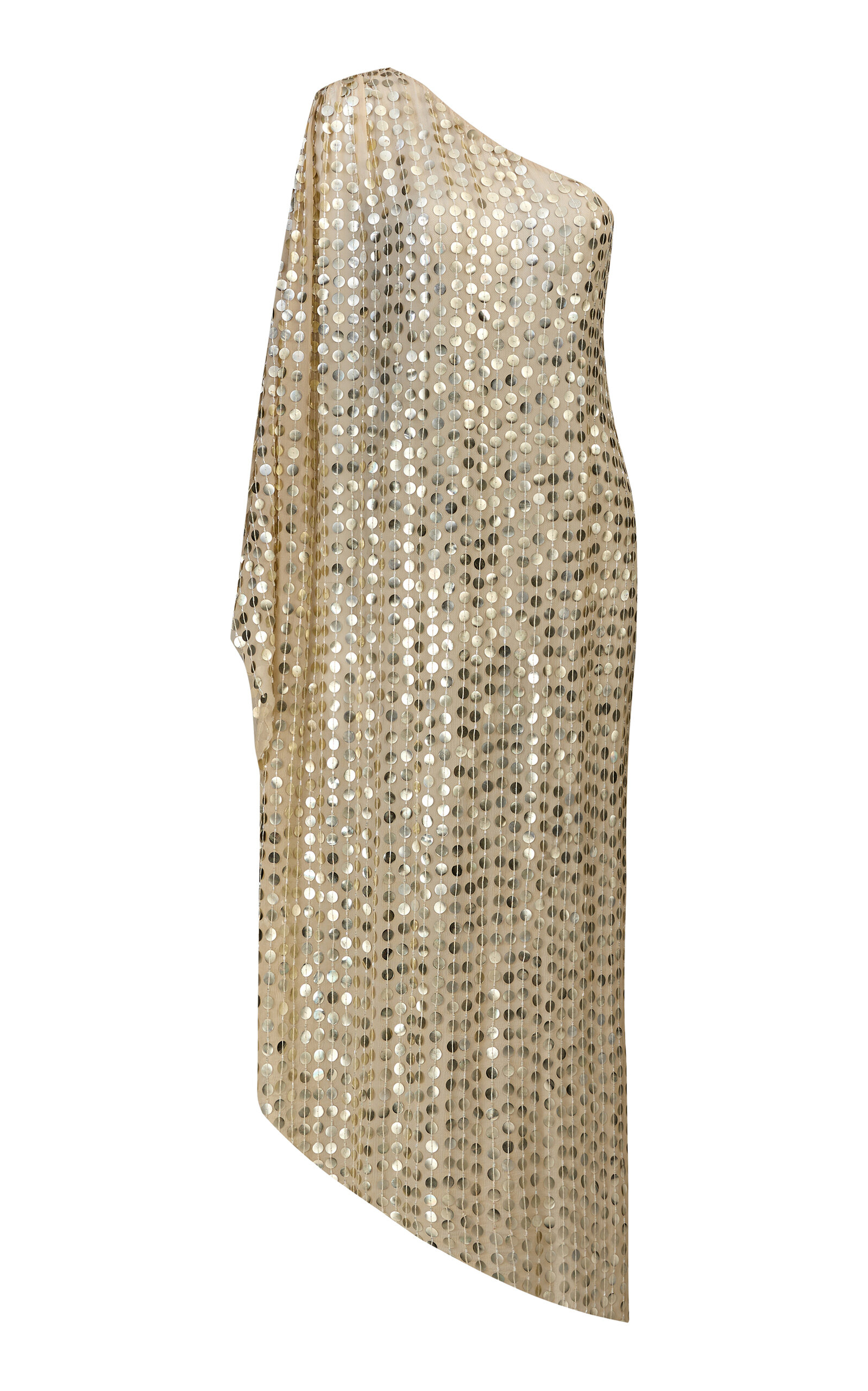 Meredith Embellished Silk Midi Dress