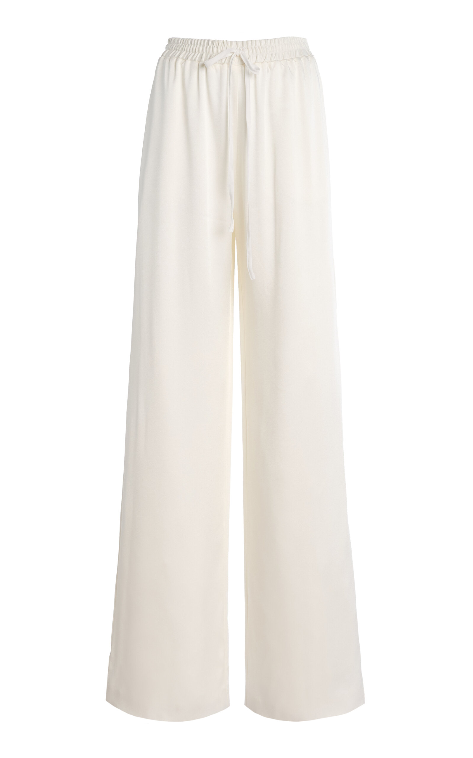 Silk Georgette Wide-Leg Pants