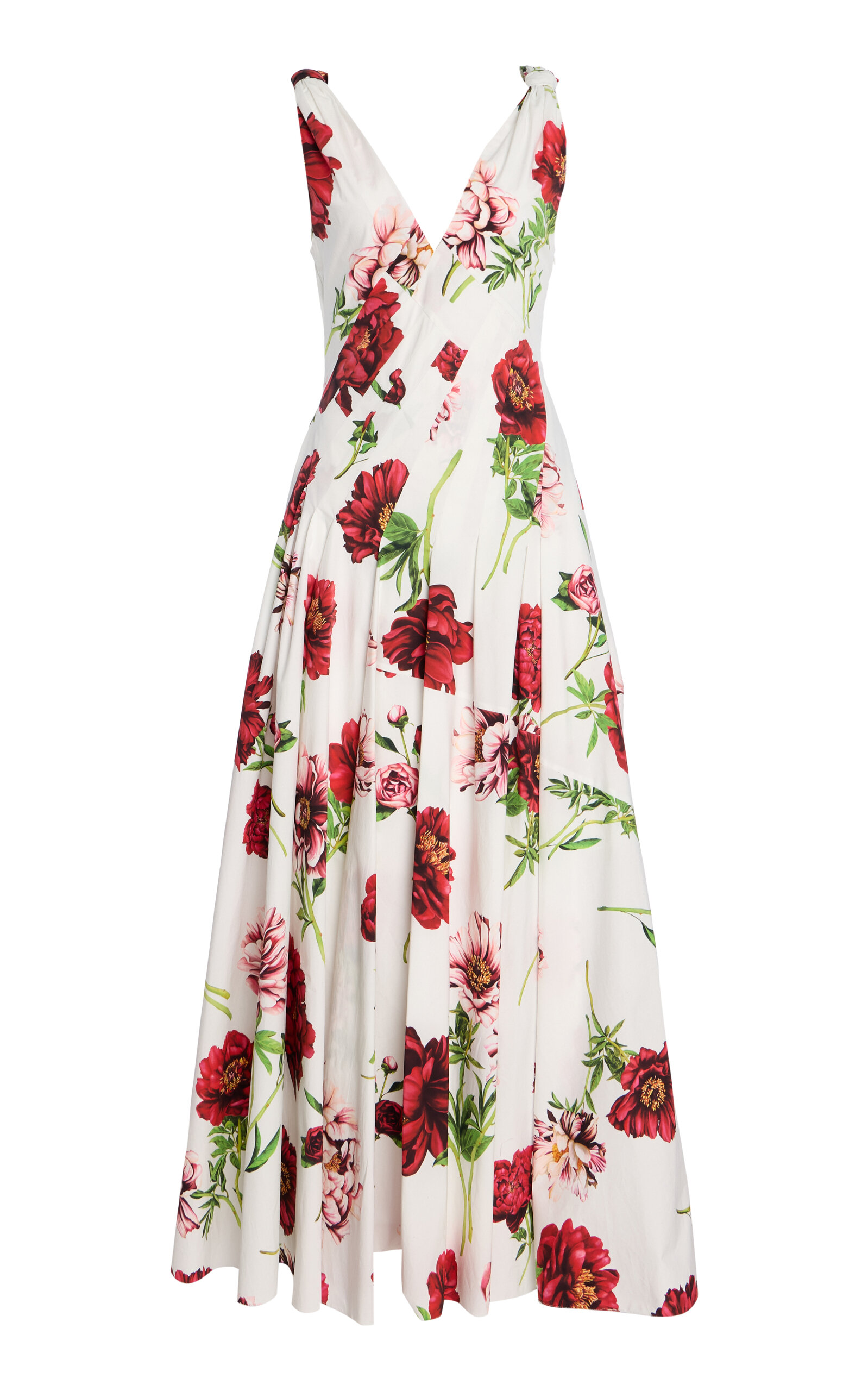 Printed Cotton Poplin Maxi Dress