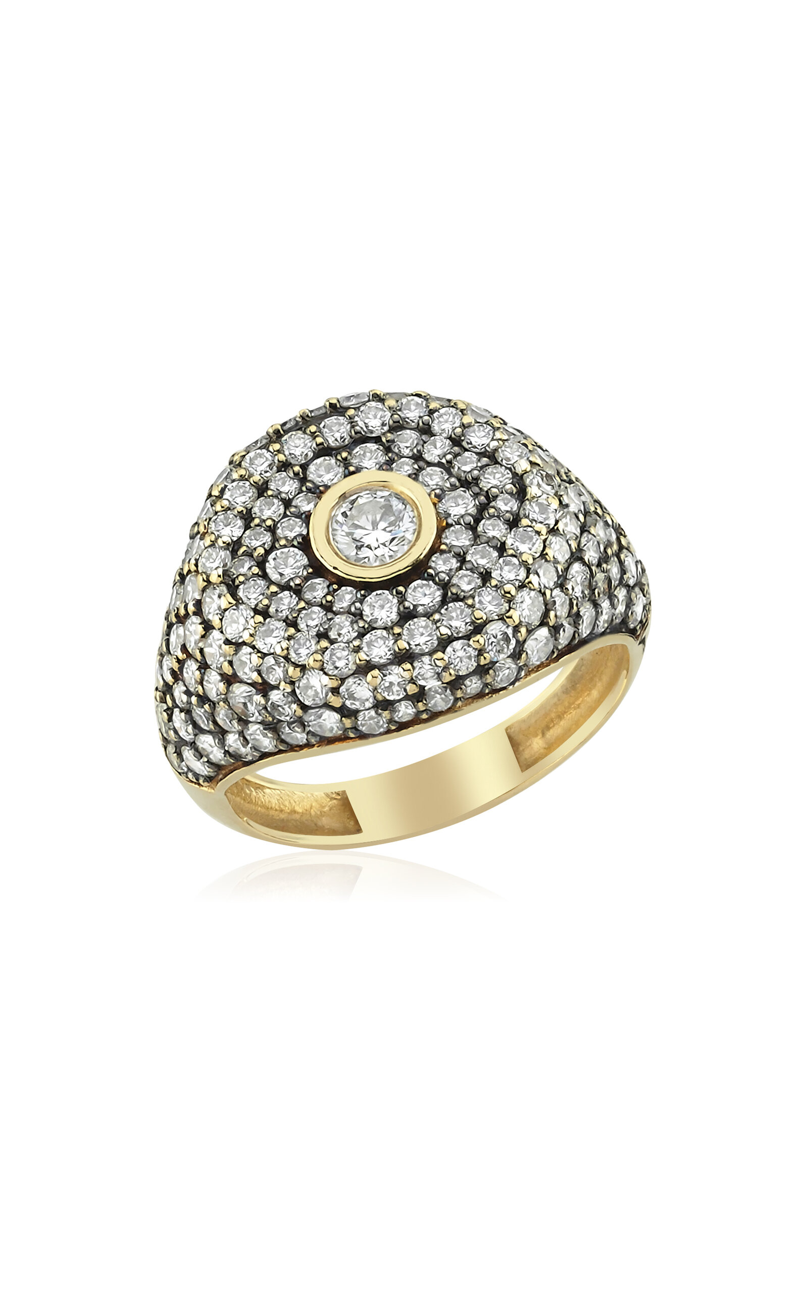 14K Yellow Gold Diamond Ring