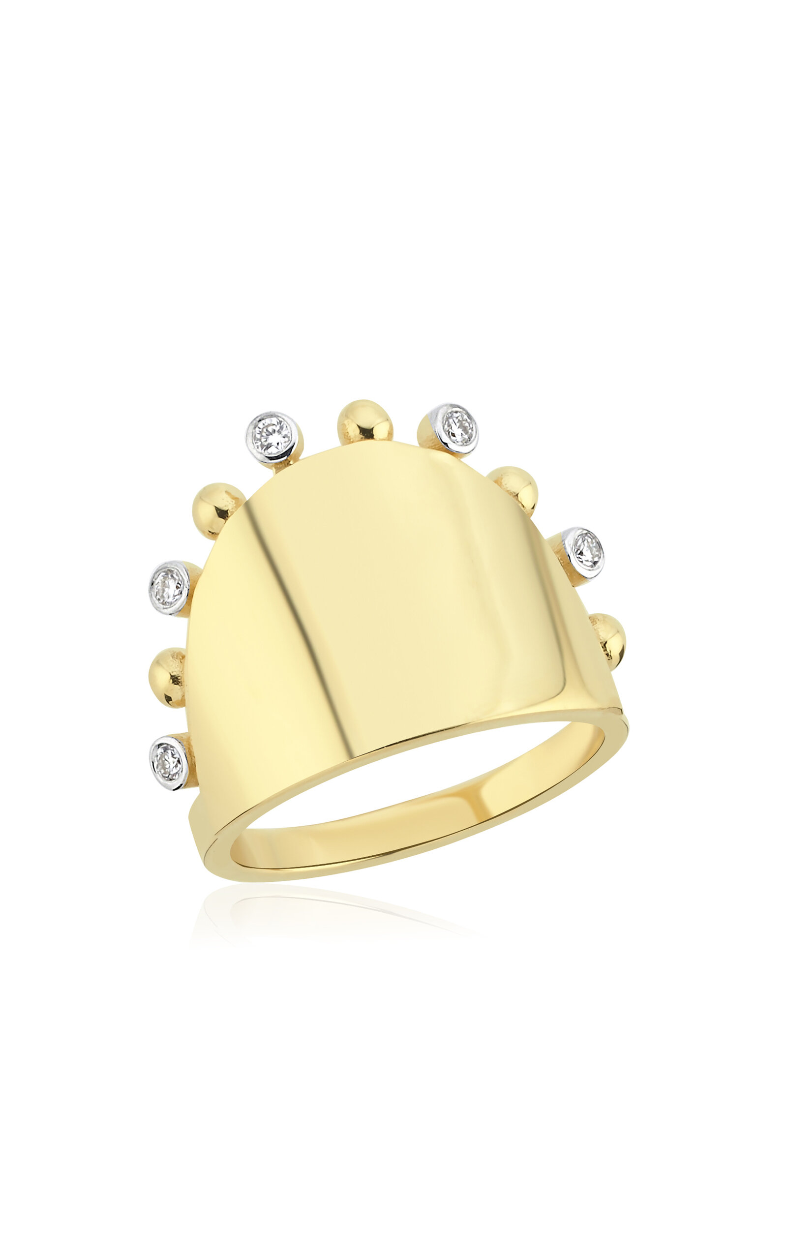 14K Yellow Gold Diamond Ring