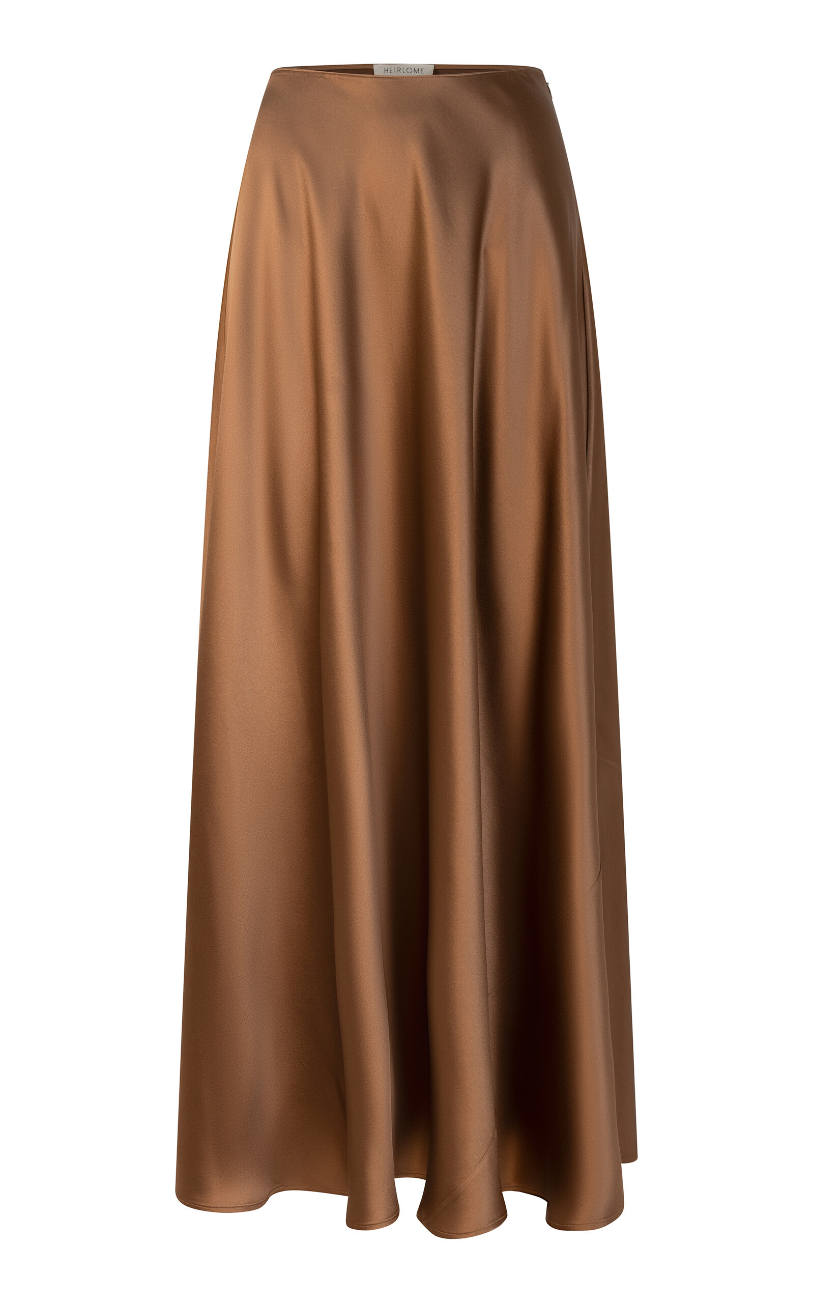 Antonia Mid-Rise Silk Maxi Skirt