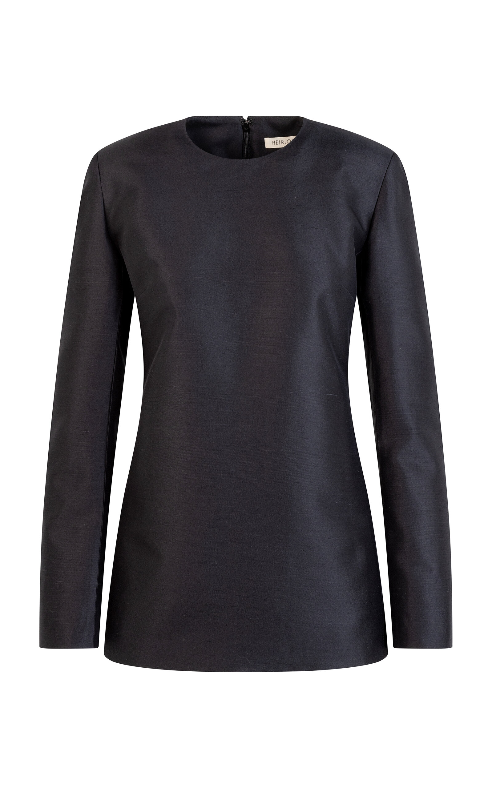 Courtney Long-Sleeve Silk Top