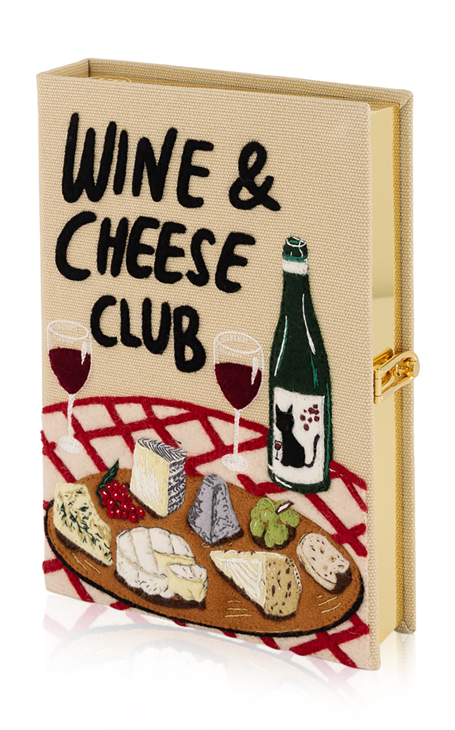 Wine And Cheese Club Book Clutch