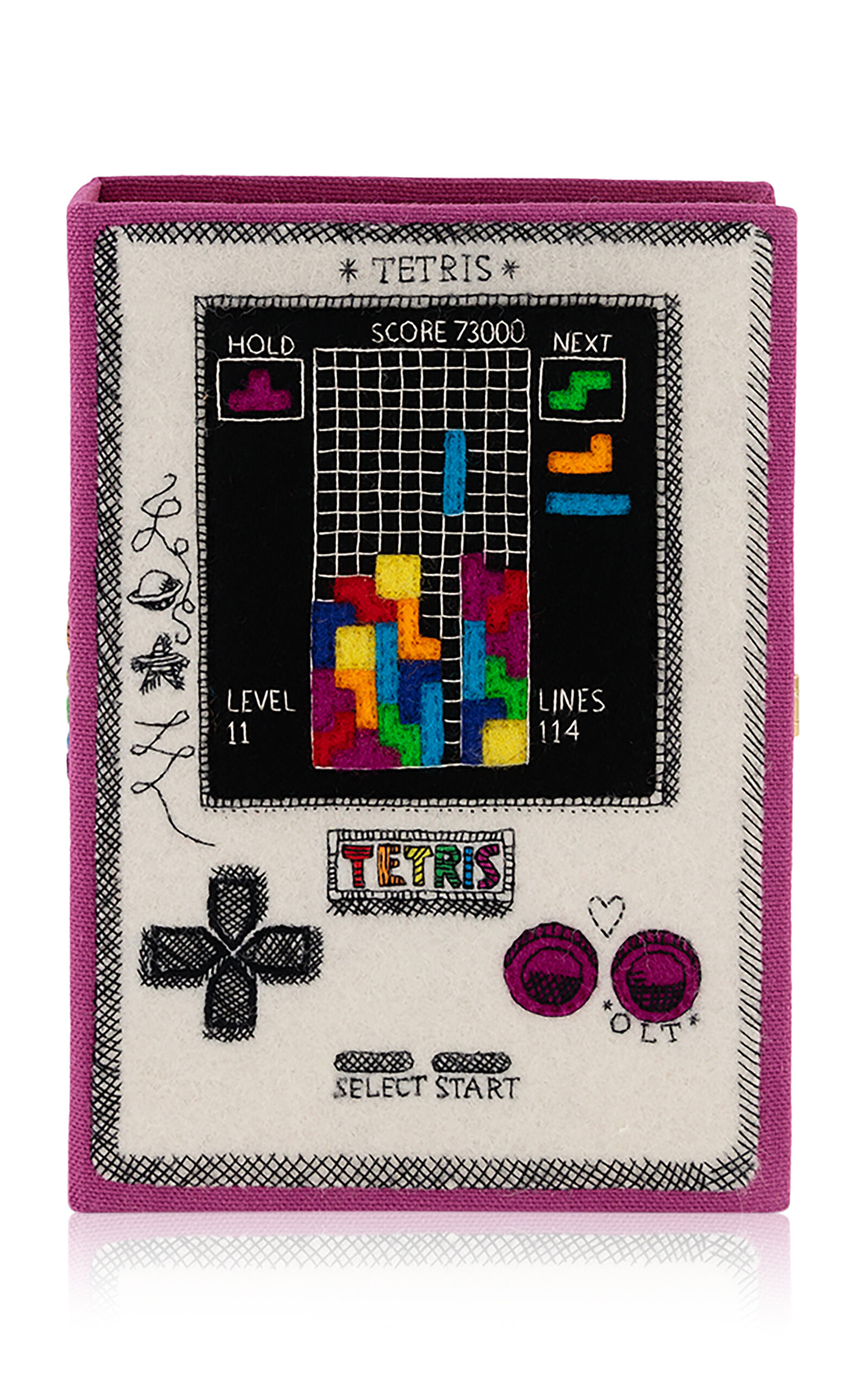 Tetris Game Book Clutch