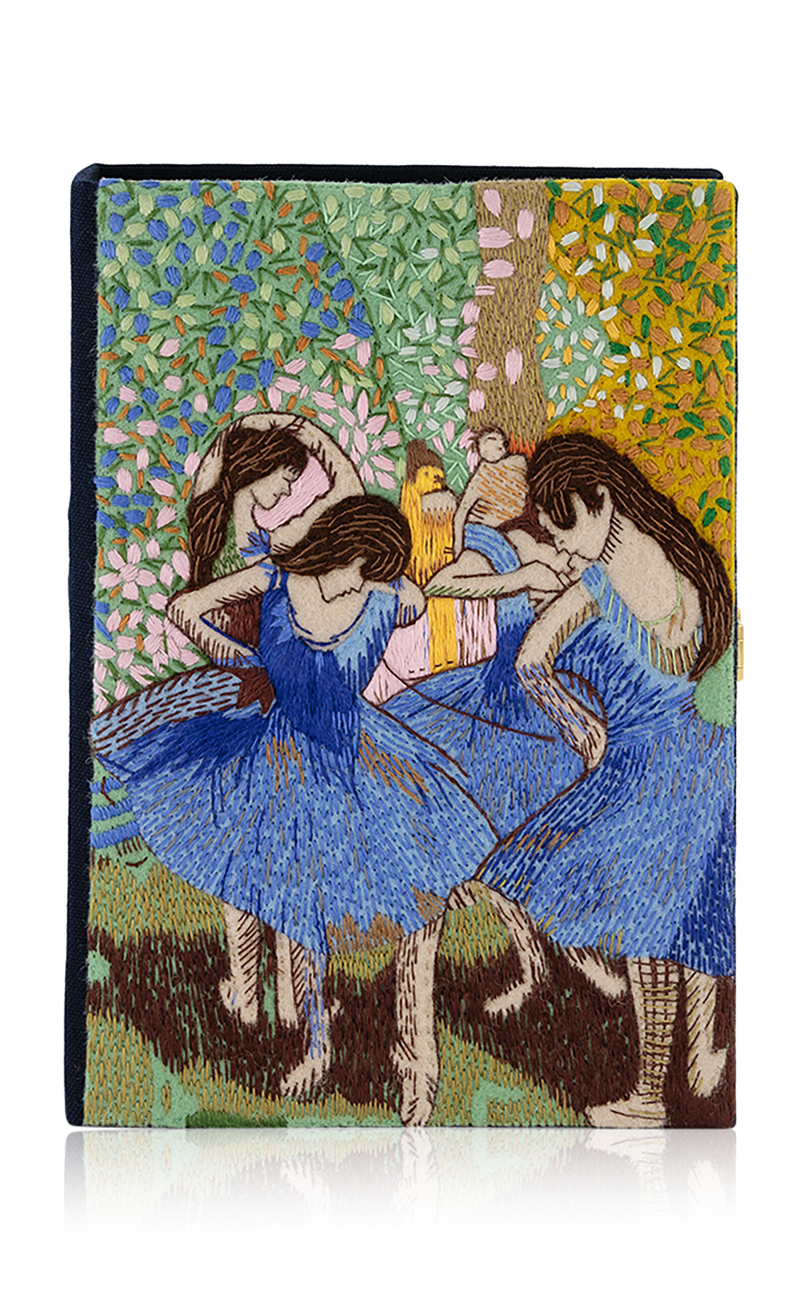 Blue Ballerina Degas Book Clutch