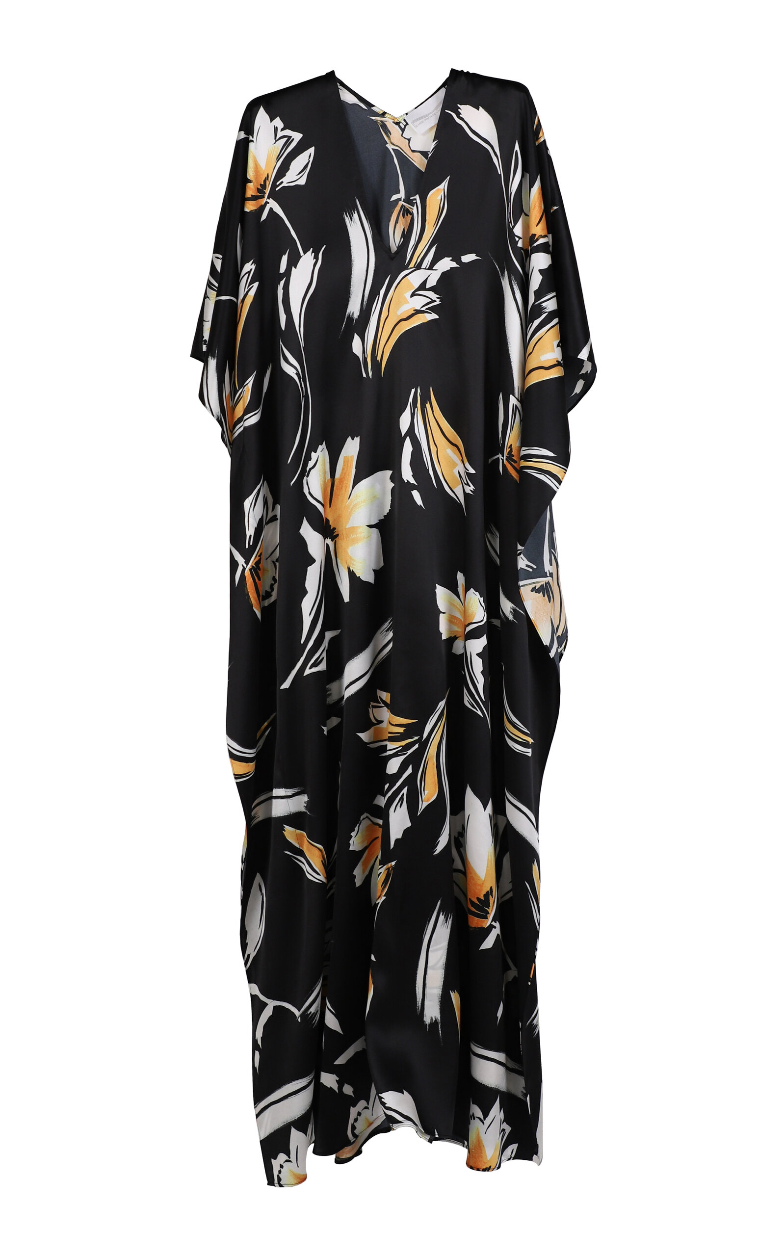 Boubou Silk Satin Brushstroke Caftan