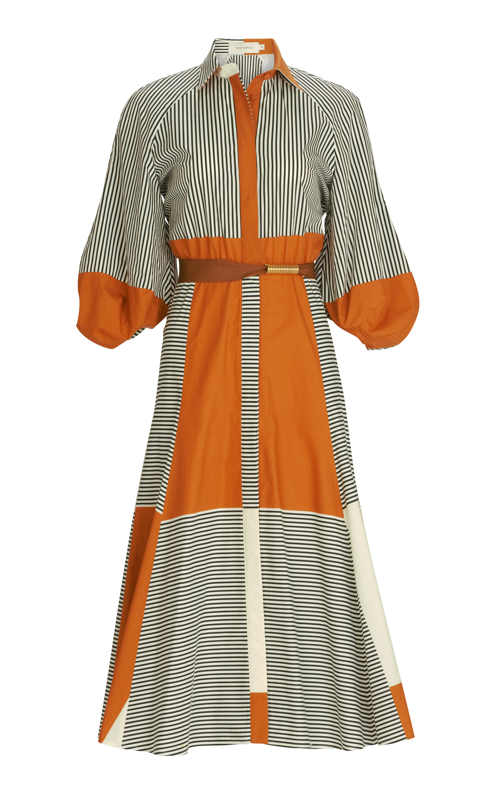 Agostina Striped Cotton Dress